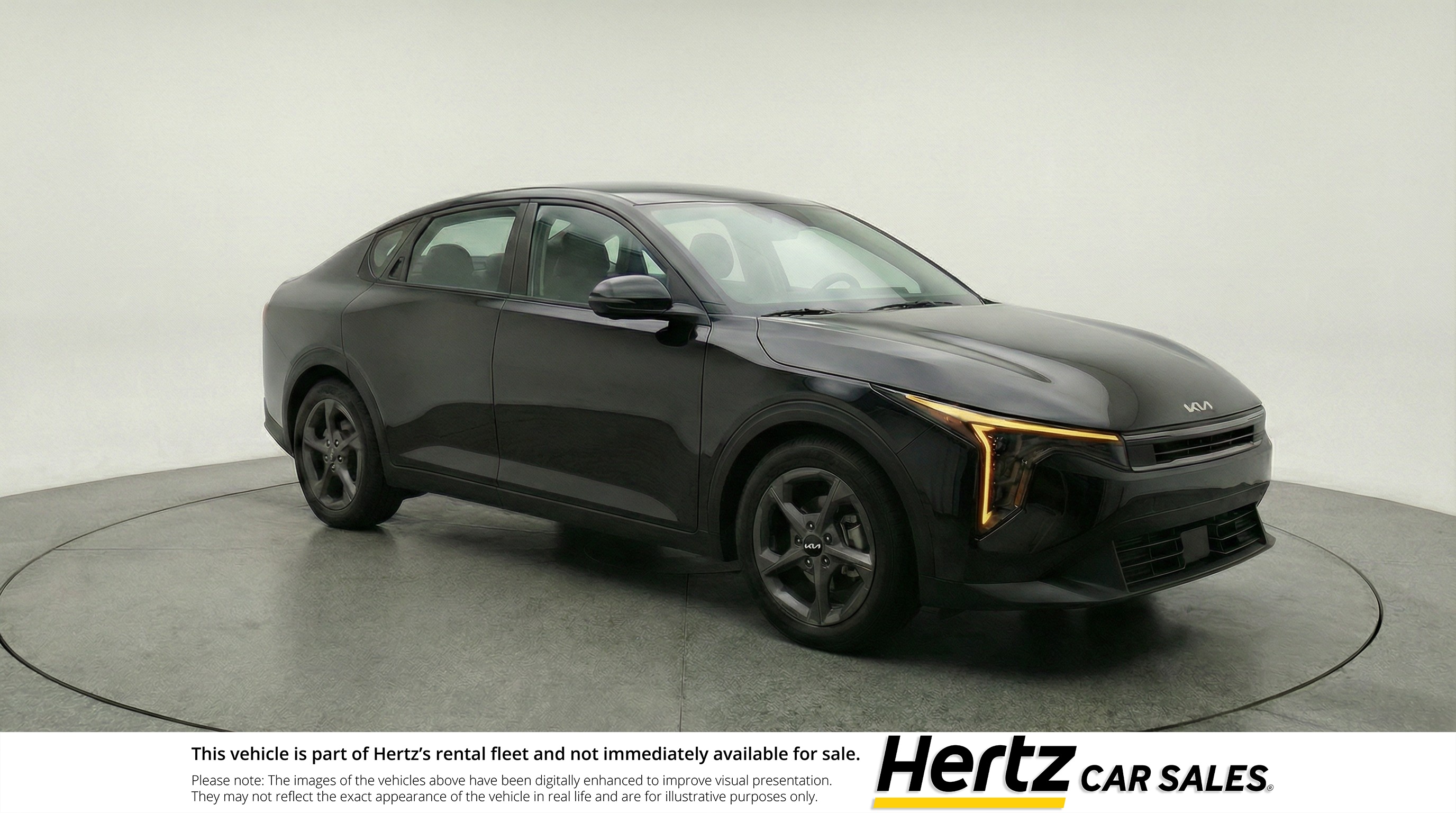 Black 2025 Kia K4 LXS FWD Sedan Front-Wheel Drive Automatic