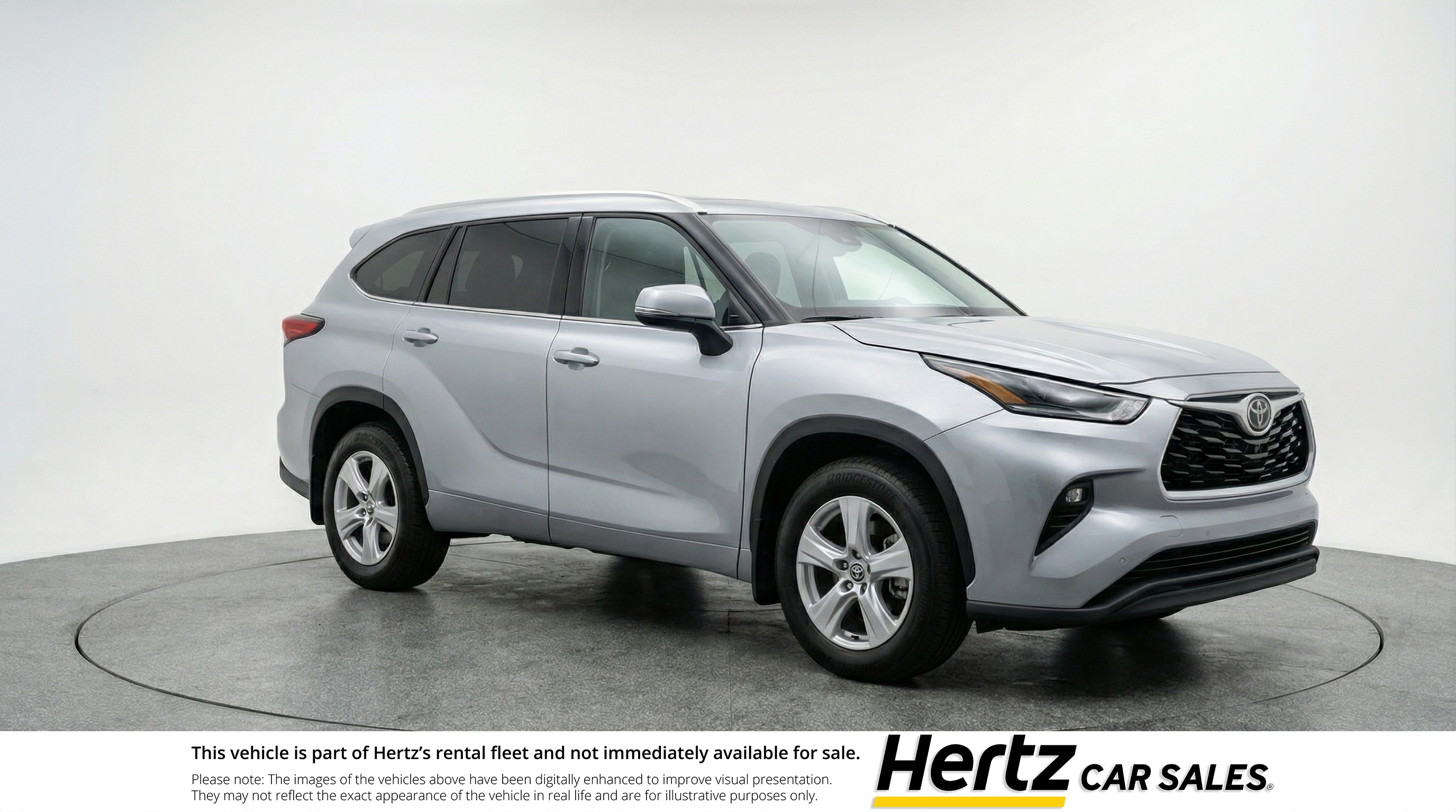 Silver 2025 Toyota Highlander LE FWD SUV / Crossover Front-Wheel Drive 8-Speed Automatic