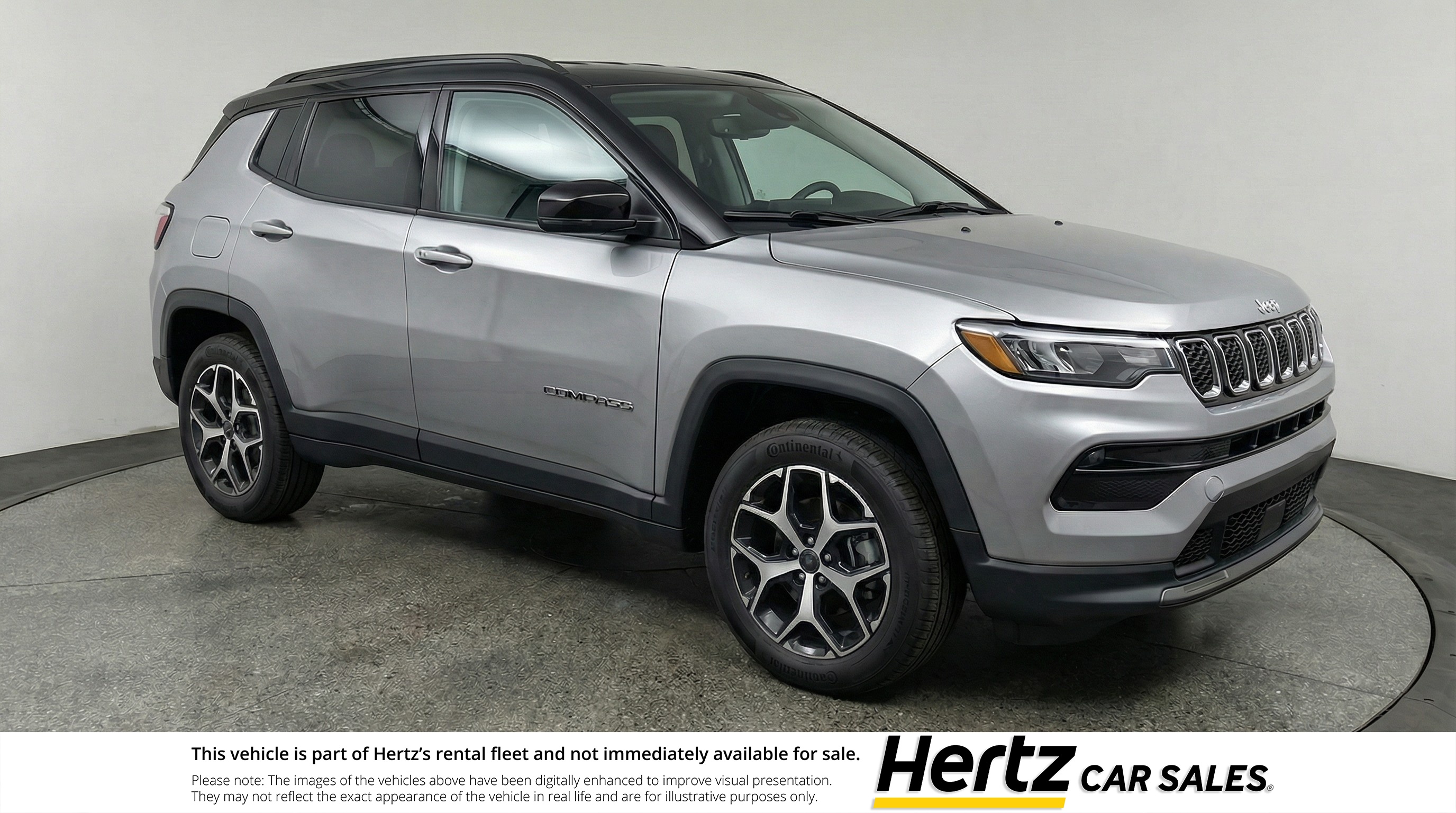 Silver 2025 Jeep Compass Limited 4WD SUV / Crossover Four-Wheel Drive 8-Speed Automatic