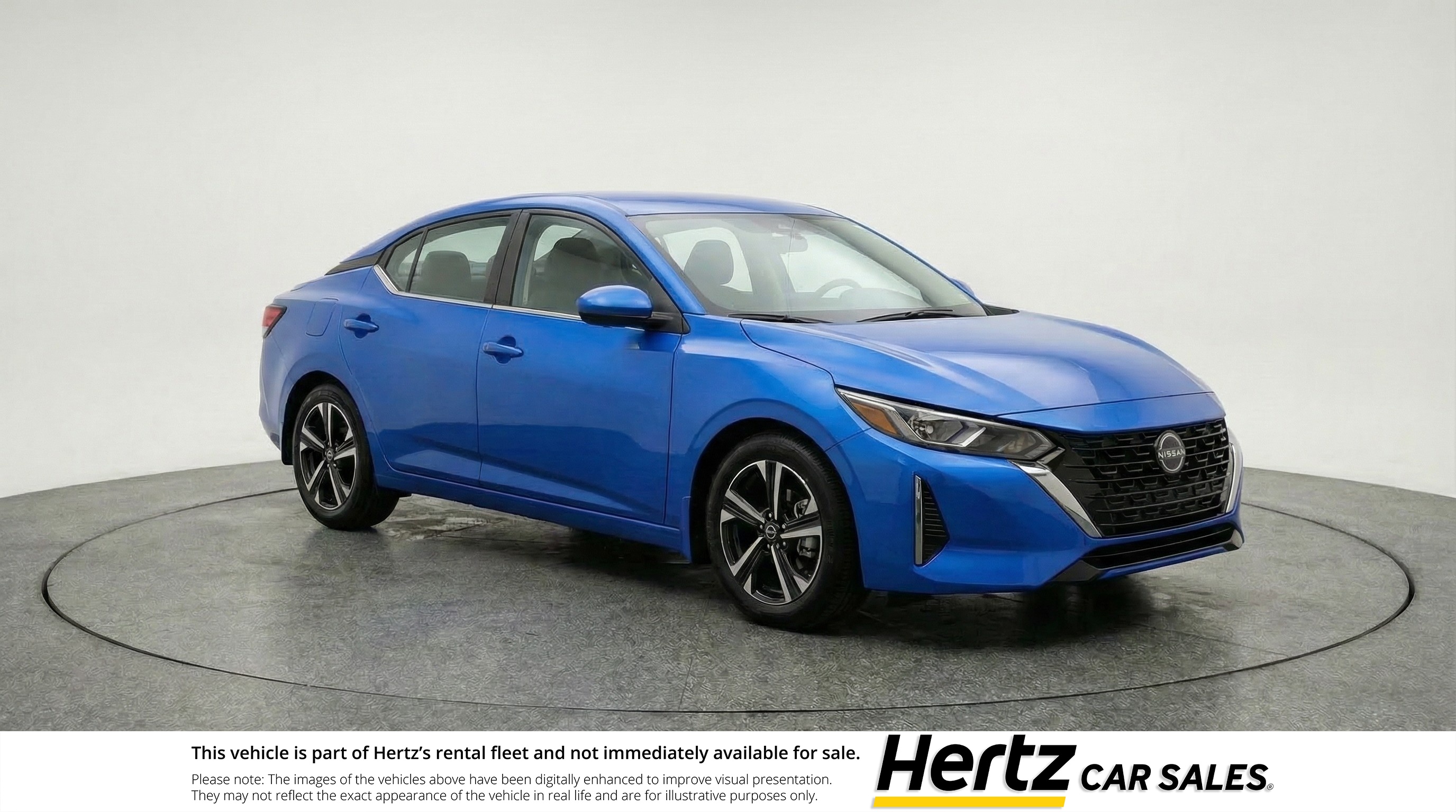 Blue 2025 Nissan Sentra SV FWD Sedan Front-Wheel Drive Automatic