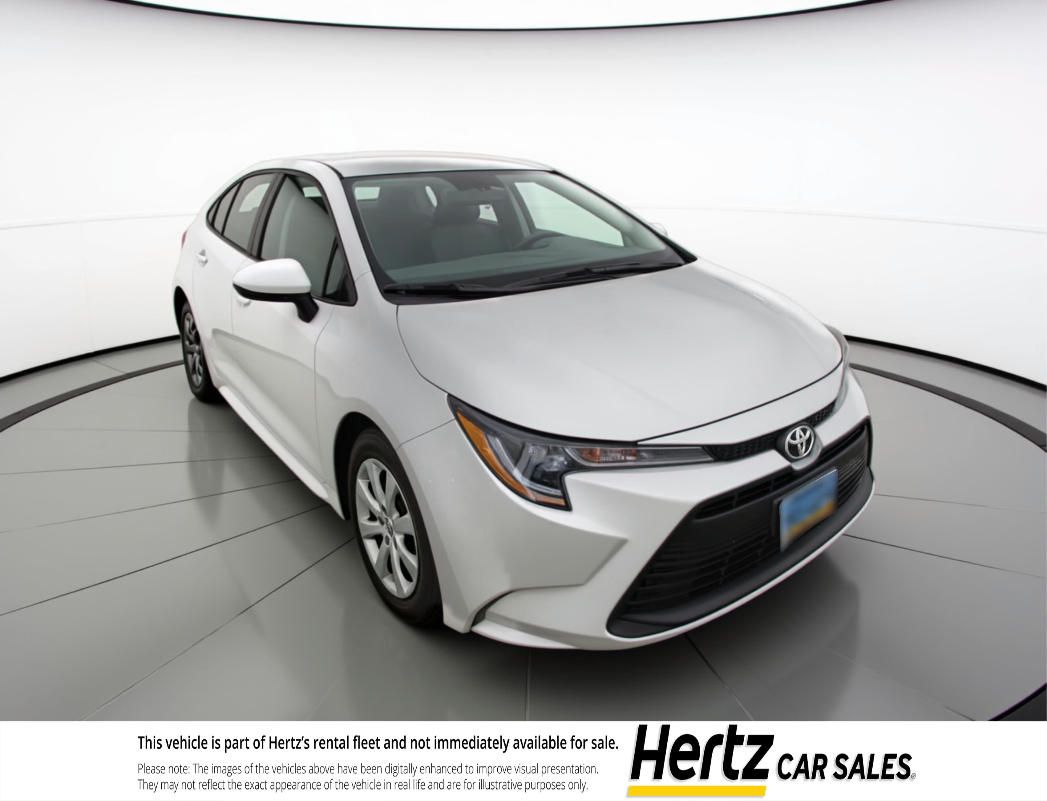 Silver 2025 Toyota Corolla LE FWD Sedan Front-Wheel Drive Automatic
