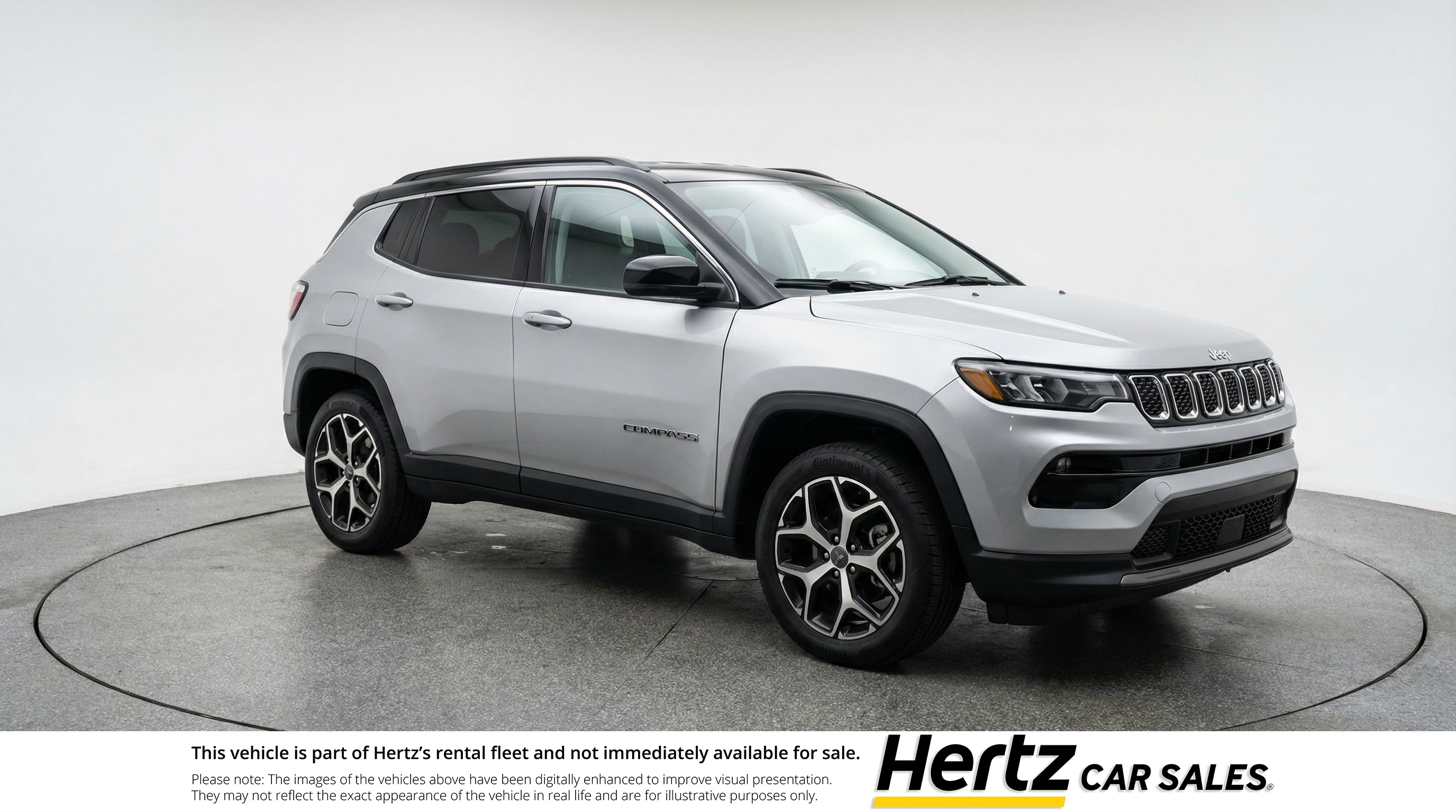 Silver 2025 Jeep Compass Limited 4WD SUV / Crossover Four-Wheel Drive 8-Speed Automatic
