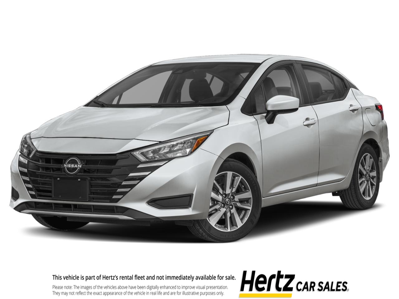 Silver 2025 Nissan Versa SV FWD Sedan Front-Wheel Drive Automatic