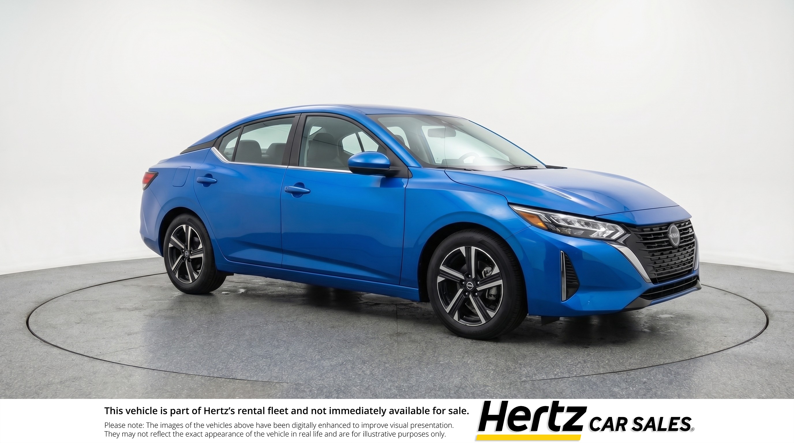 Blue 2025 Nissan Sentra SV FWD Sedan Front-Wheel Drive Automatic