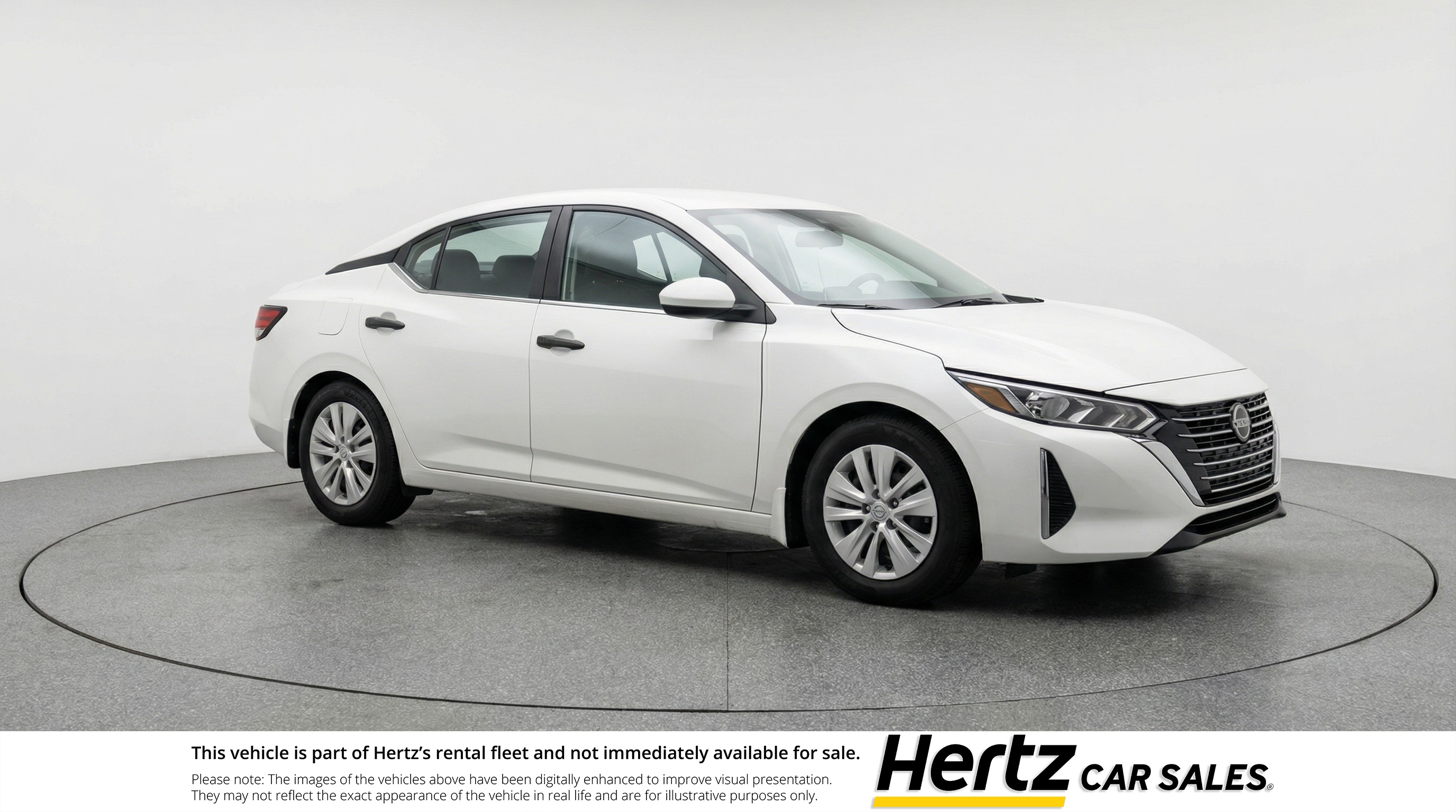 White 2025 Nissan Sentra S FWD Sedan Front-Wheel Drive Automatic