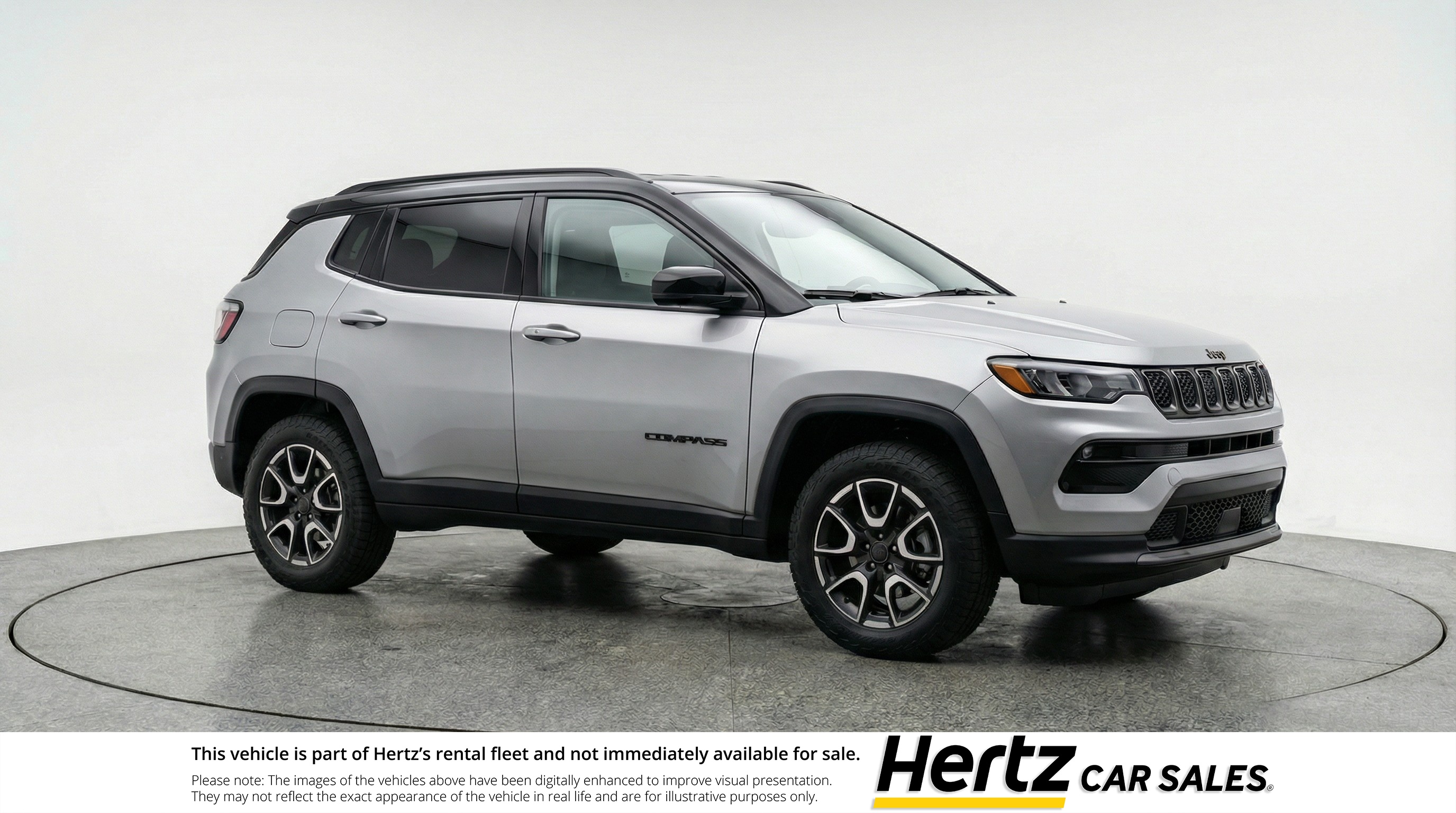 Silver 2025 Jeep Compass Trailhawk 4WD SUV / Crossover Four-Wheel Drive 8-Speed Automatic