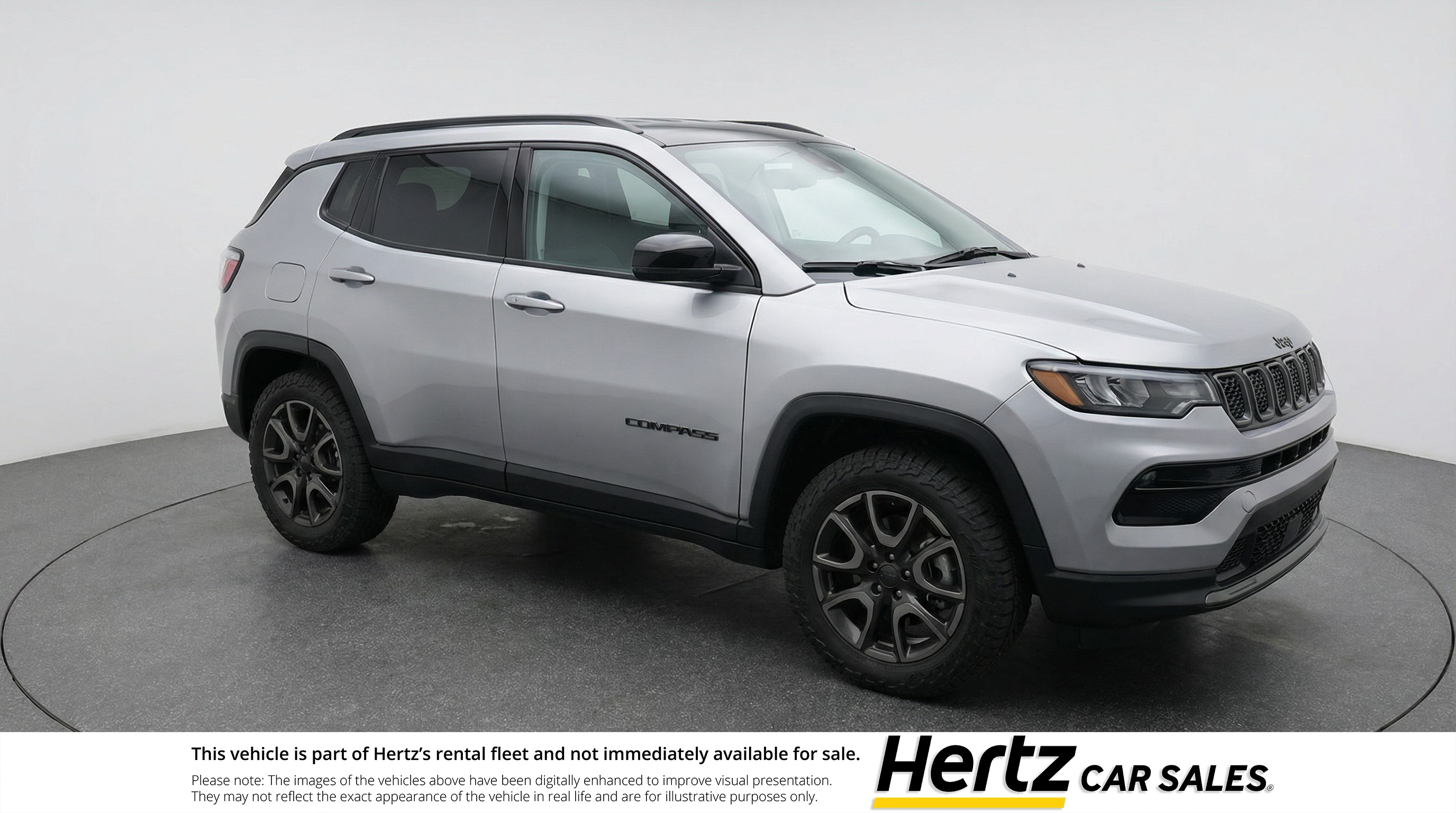 Silver 2025 Jeep Compass Trailhawk 4WD SUV / Crossover Four-Wheel Drive 8-Speed Automatic