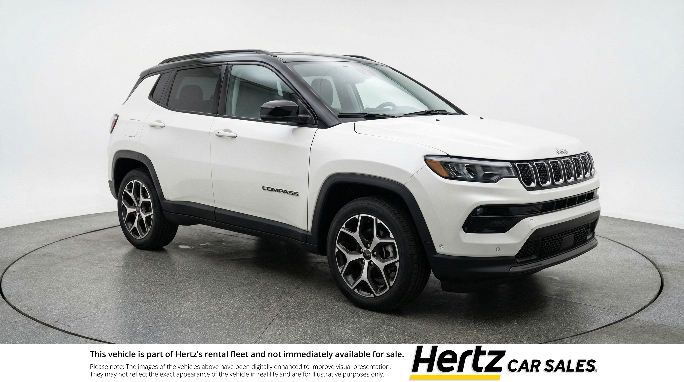 White 2025 Jeep Compass Limited 4WD SUV / Crossover Four-Wheel Drive 8-Speed Automatic
