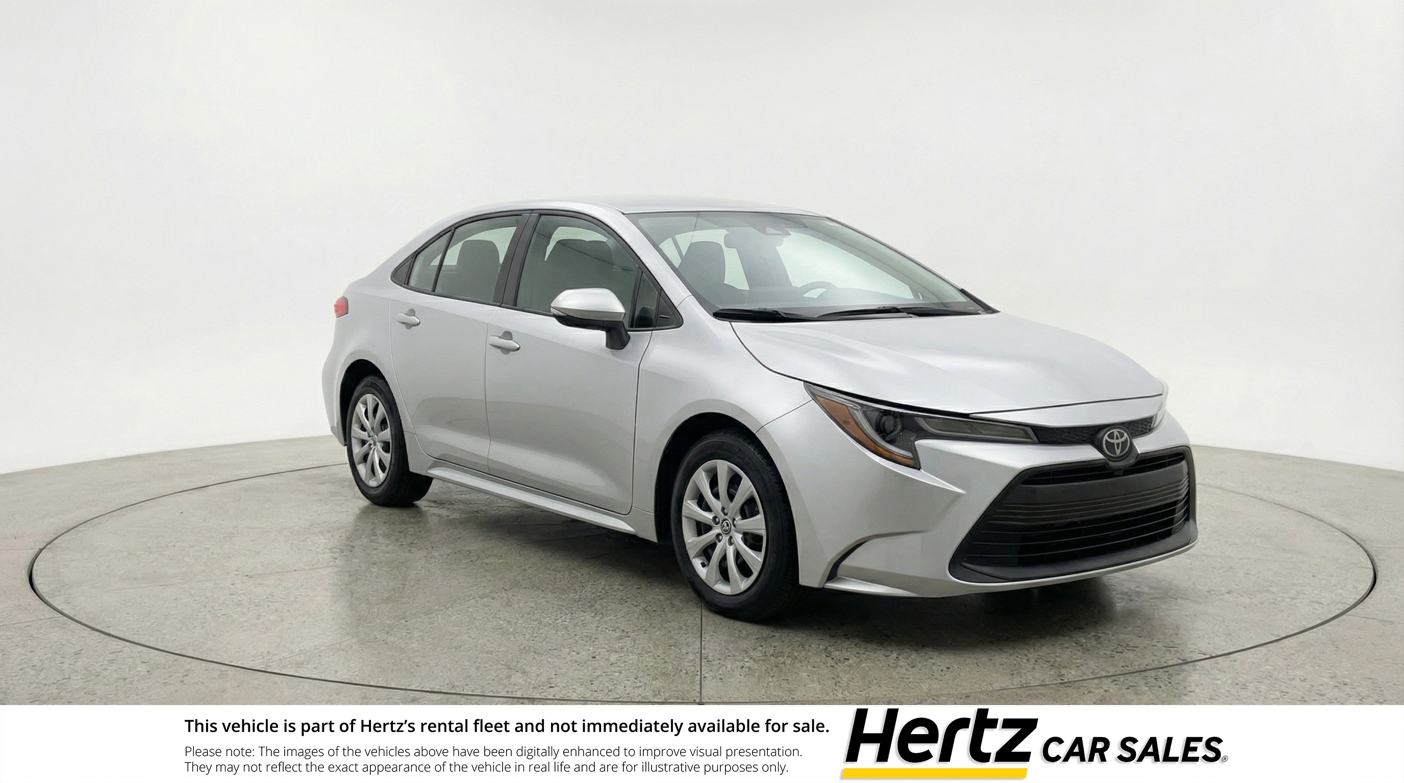 Silver 2025 Toyota Corolla LE FWD Sedan Front-Wheel Drive Automatic