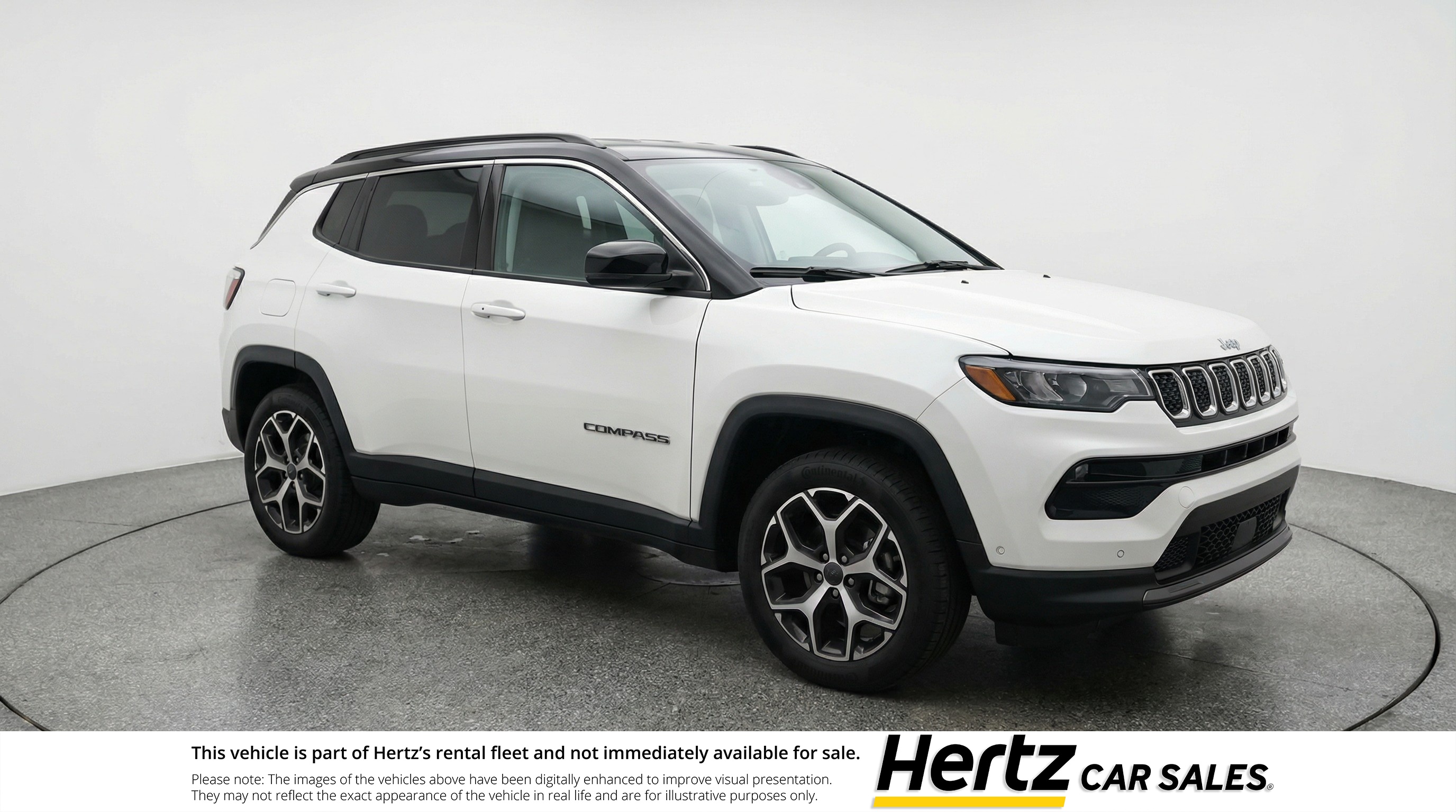White 2025 Jeep Compass Limited 4WD SUV / Crossover Four-Wheel Drive 8-Speed Automatic