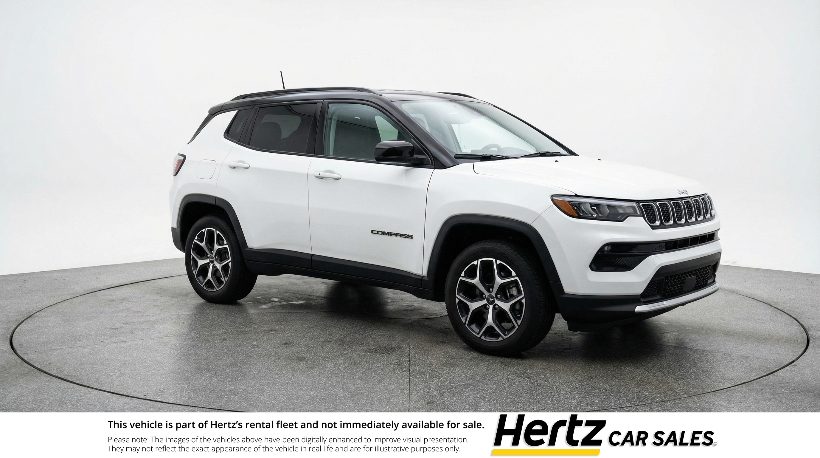White 2025 Jeep Compass Limited 4WD SUV / Crossover Four-Wheel Drive 8-Speed Automatic