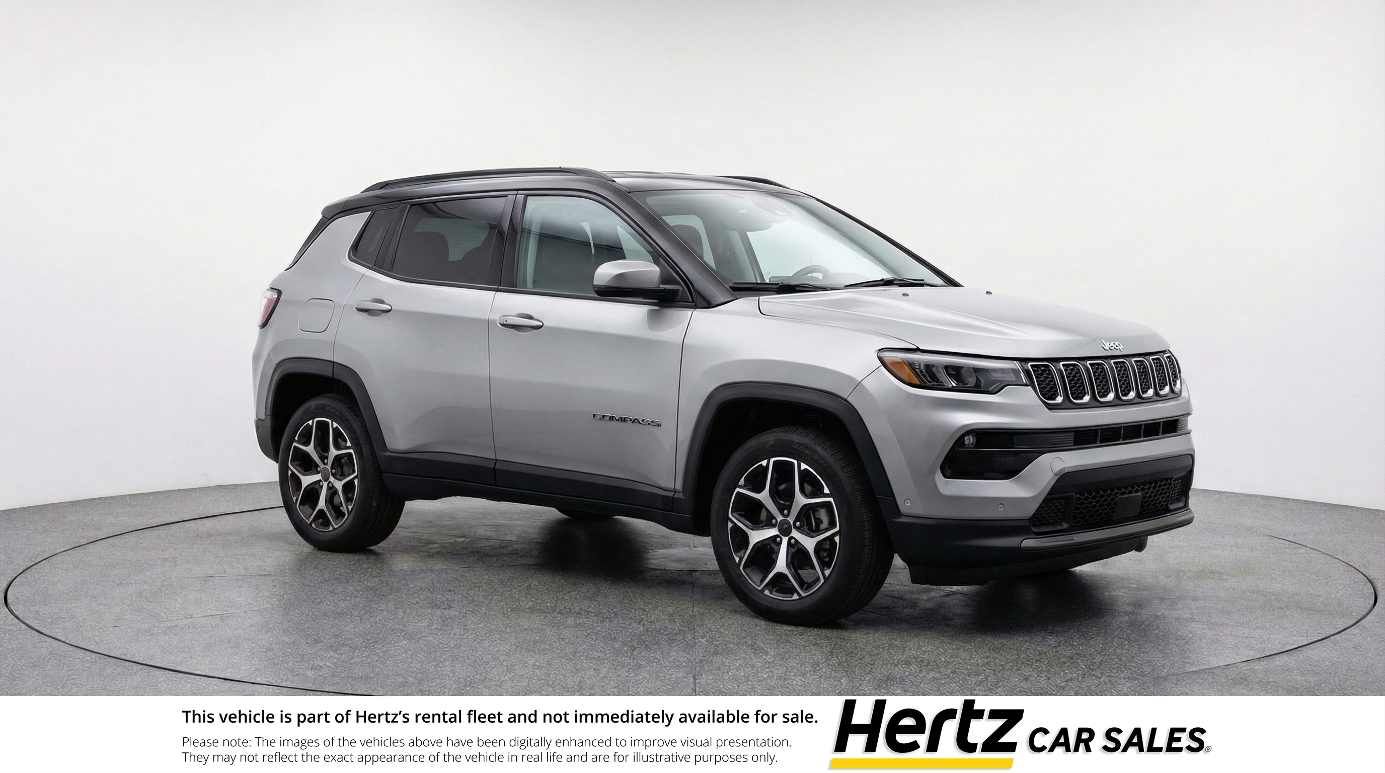Silver 2025 Jeep Compass Limited 4WD SUV / Crossover Four-Wheel Drive 8-Speed Automatic