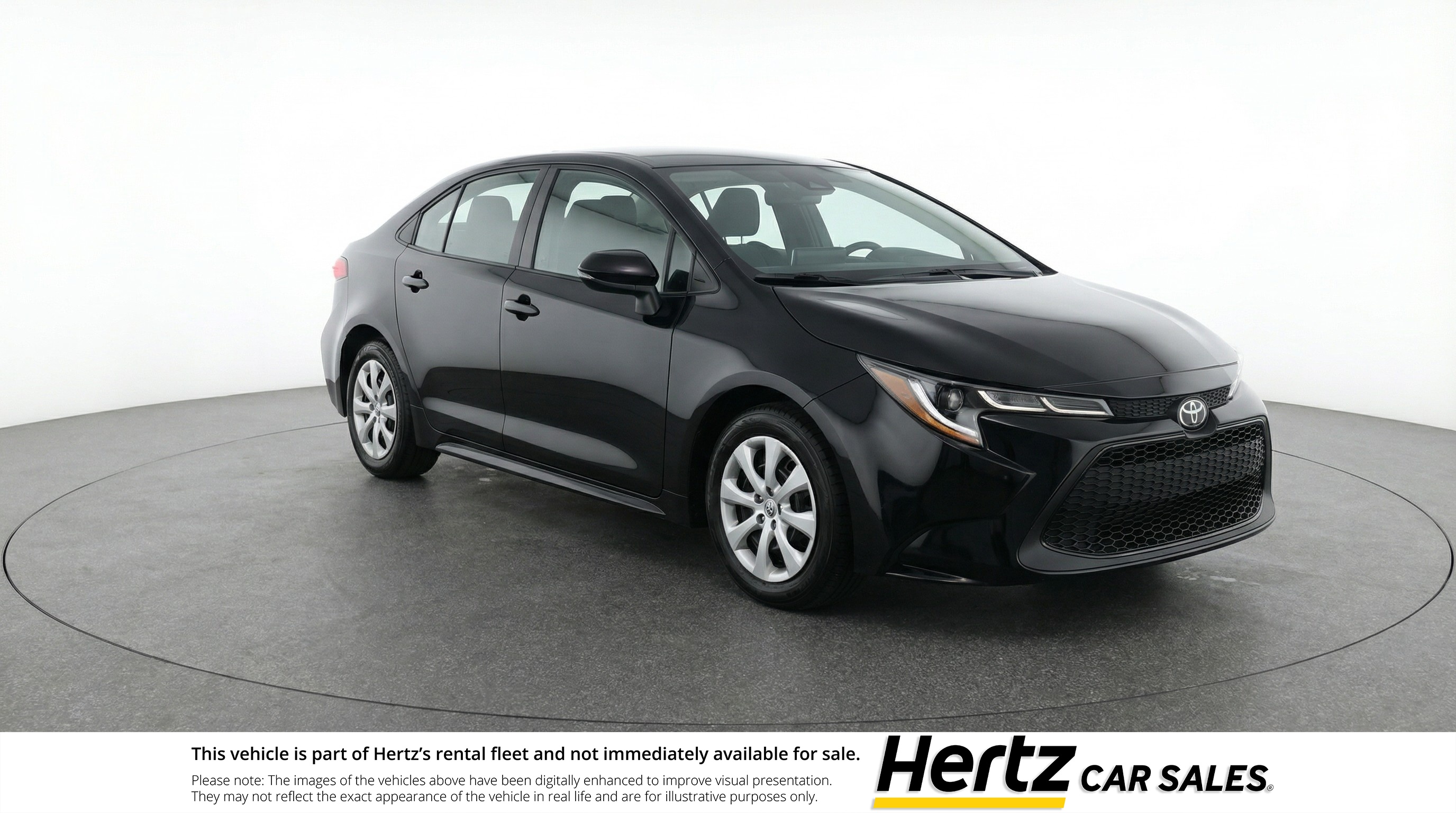 Black 2025 Toyota Corolla LE FWD Sedan Front-Wheel Drive Automatic