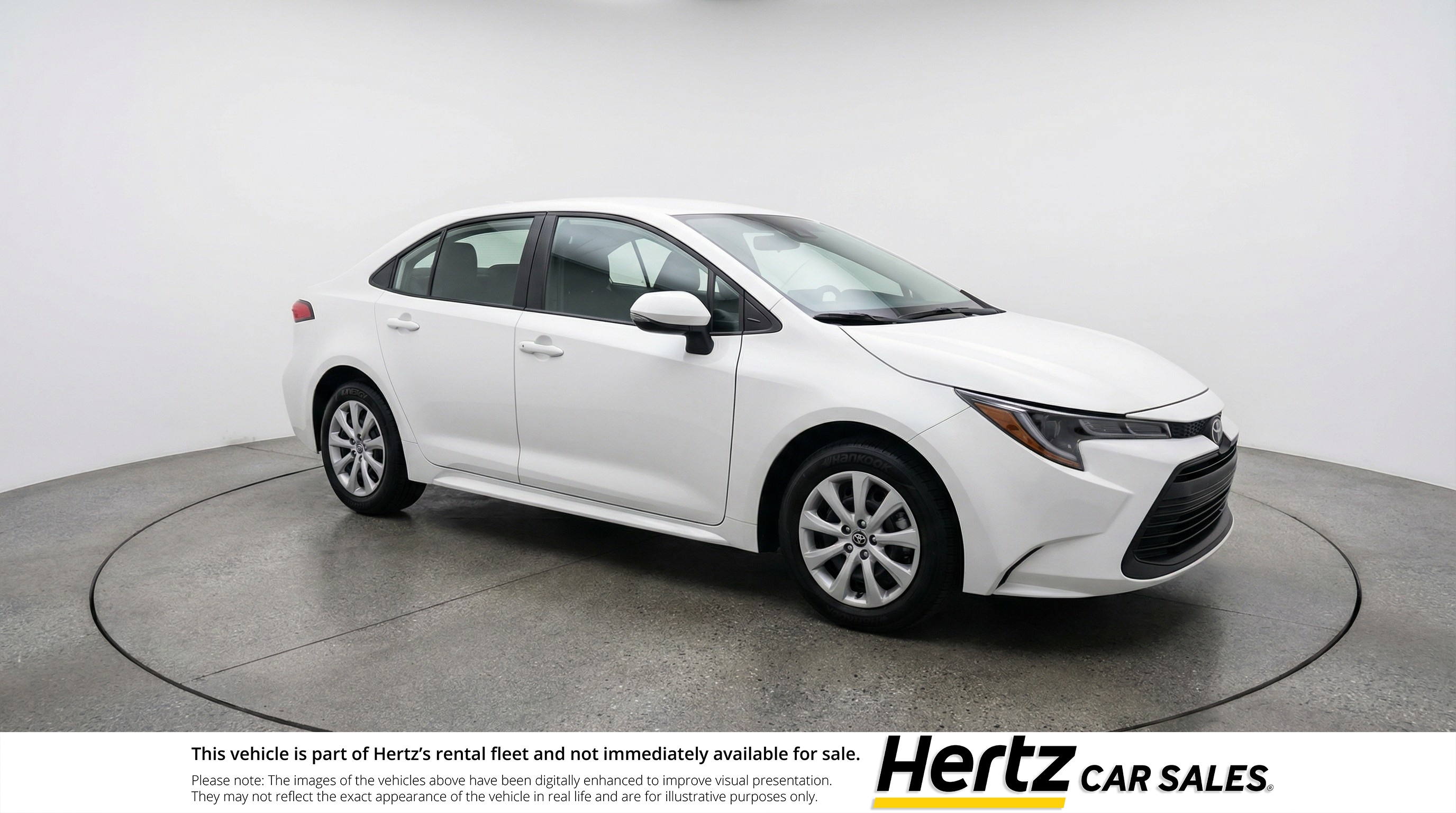 White 2025 Toyota Corolla LE FWD Sedan Front-Wheel Drive Automatic