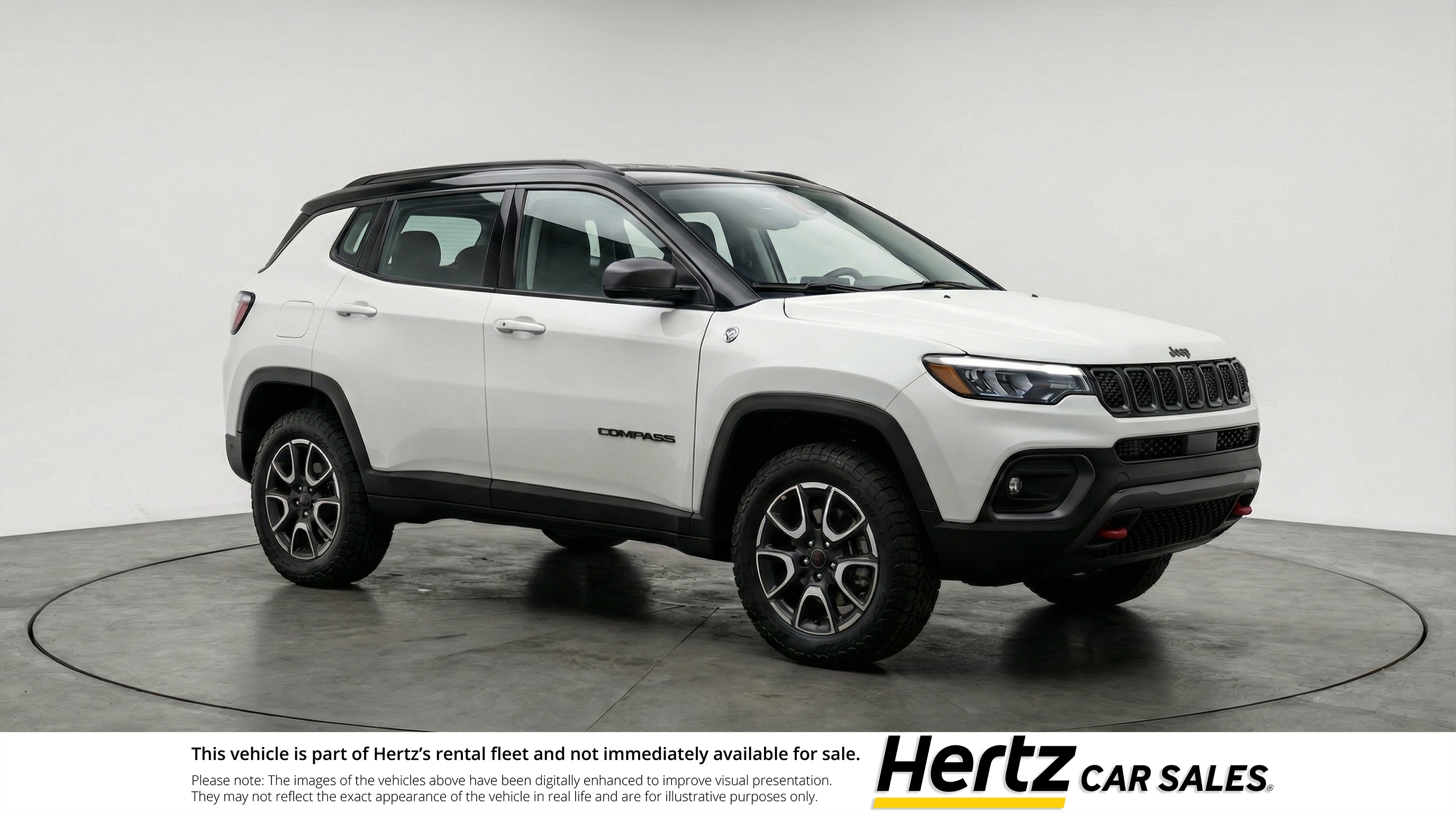 White 2025 Jeep Compass Trailhawk 4WD SUV / Crossover Four-Wheel Drive 8-Speed Automatic