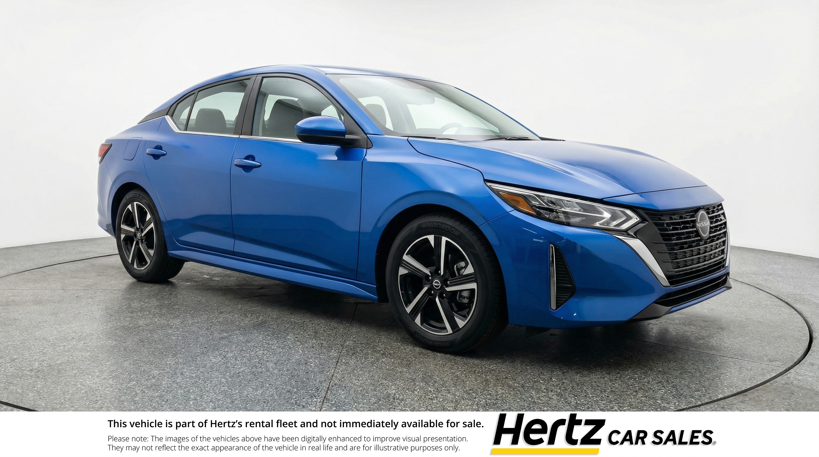 Blue 2025 Nissan Sentra SV FWD Sedan Front-Wheel Drive Automatic