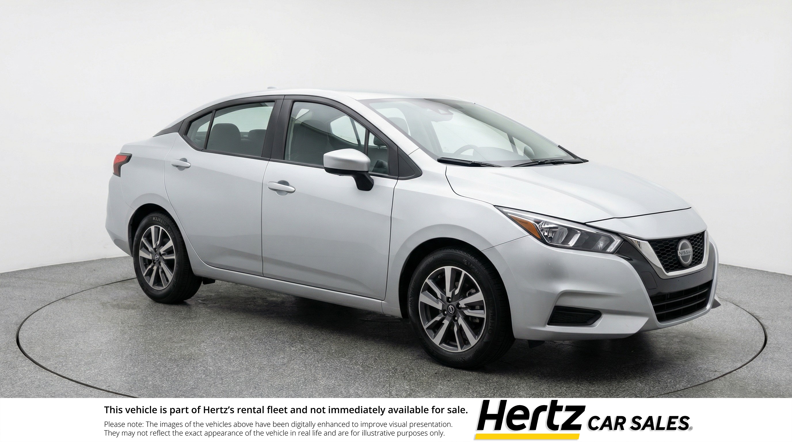 Silver 2025 Nissan Versa SV FWD Sedan Front-Wheel Drive Automatic