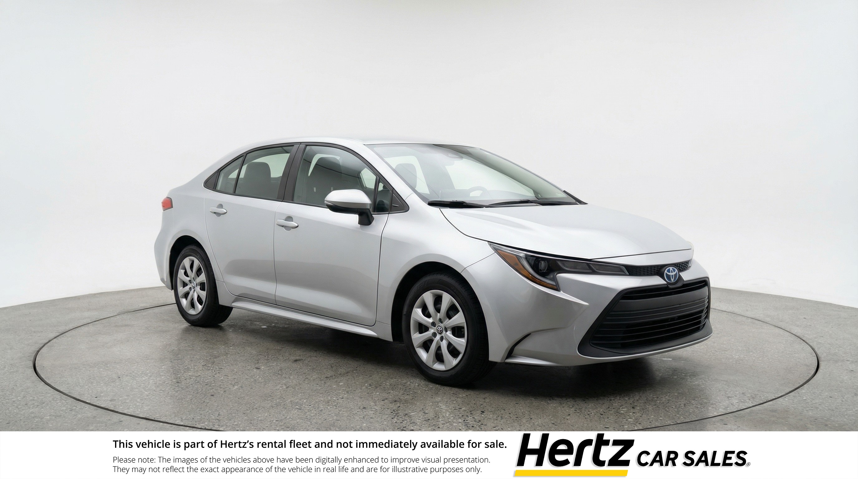 Silver 2025 Toyota Corolla LE FWD Sedan Front-Wheel Drive Automatic