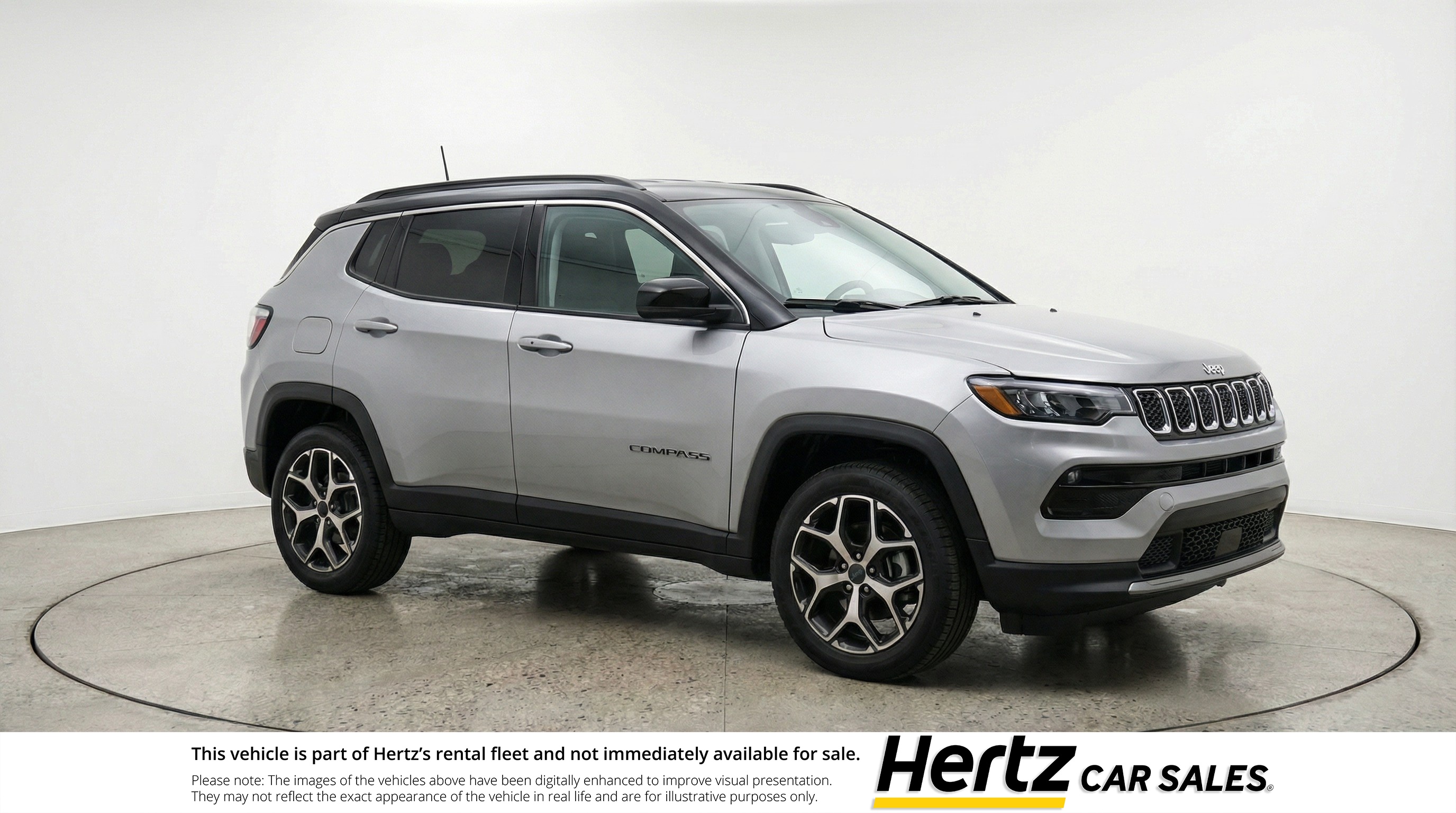 Silver 2025 Jeep Compass Limited 4WD SUV / Crossover Four-Wheel Drive 8-Speed Automatic