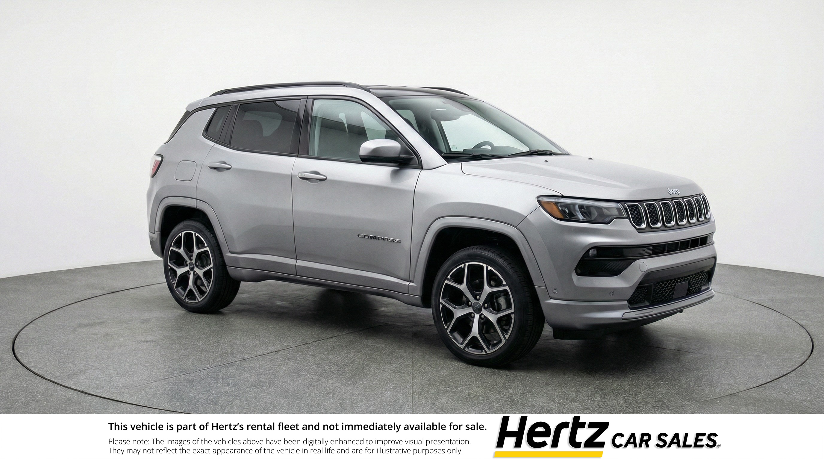Silver 2025 Jeep Compass Limited 4WD SUV / Crossover Four-Wheel Drive 8-Speed Automatic