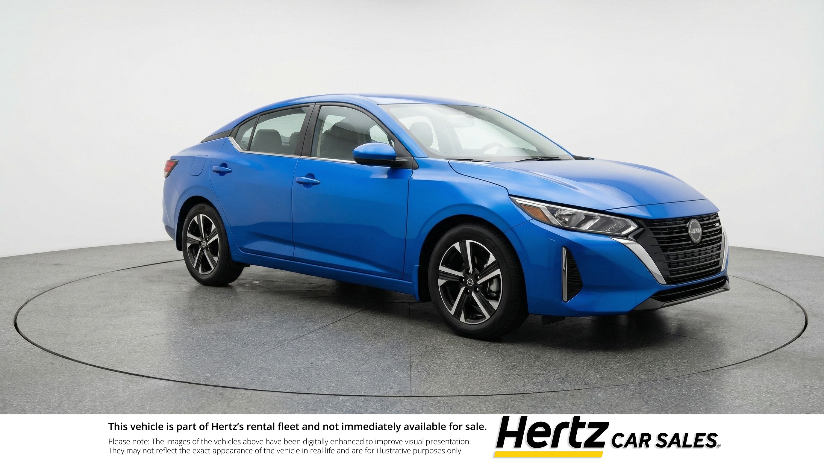 Blue 2025 Nissan Sentra SV FWD Sedan Front-Wheel Drive Automatic