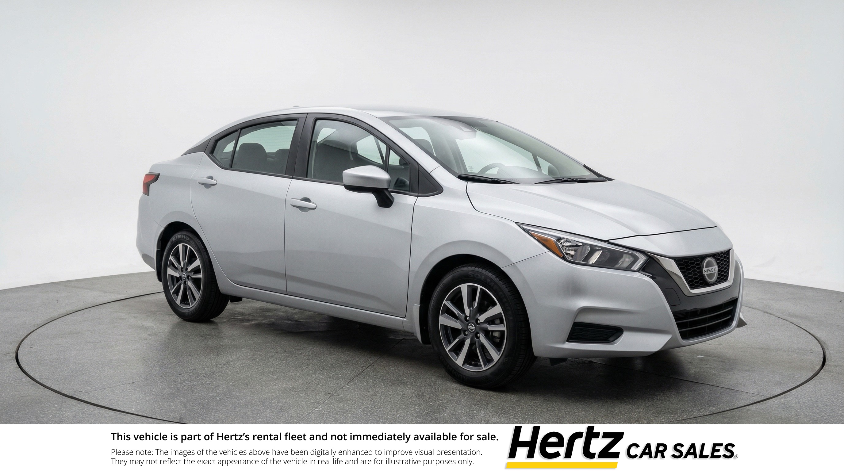 Silver 2025 Nissan Versa SV FWD Sedan Front-Wheel Drive Automatic