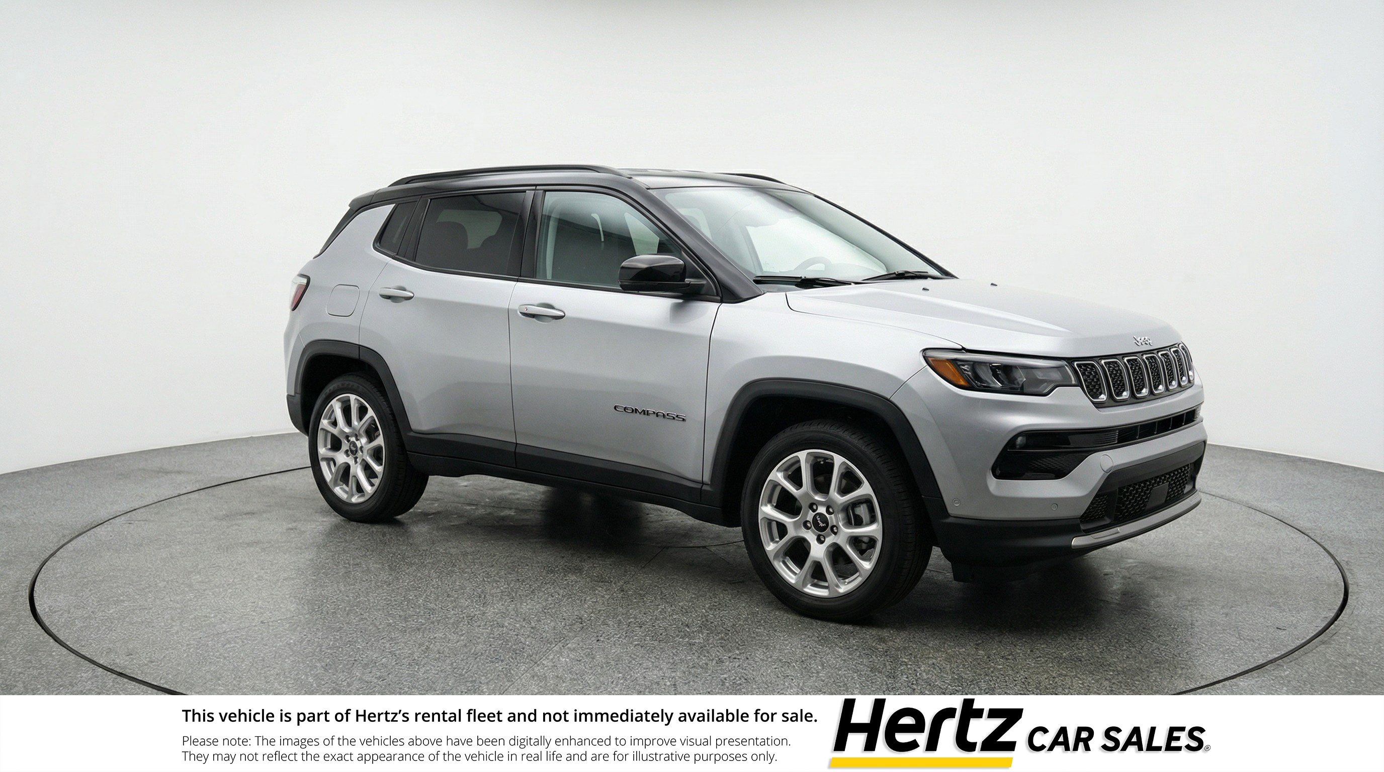 Silver 2025 Jeep Compass Limited 4WD SUV / Crossover Four-Wheel Drive 8-Speed Automatic