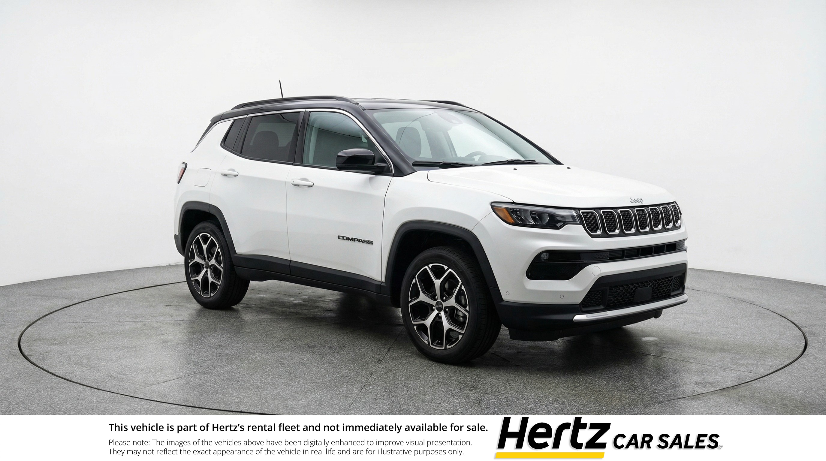 White 2025 Jeep Compass Limited 4WD SUV / Crossover Four-Wheel Drive 8-Speed Automatic