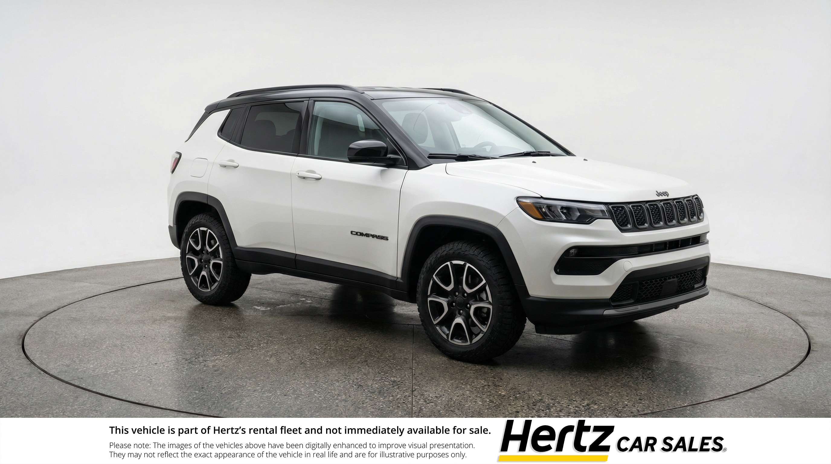 White 2025 Jeep Compass Trailhawk 4WD SUV / Crossover Four-Wheel Drive 8-Speed Automatic
