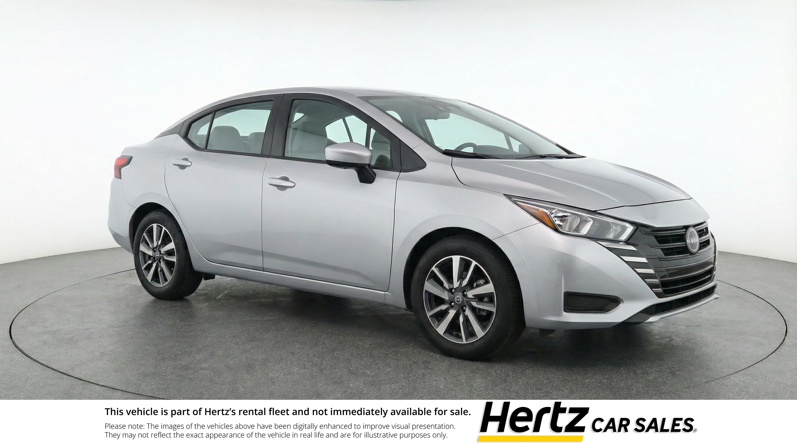 Gray 2025 Nissan Versa SV FWD Sedan Front-Wheel Drive Automatic