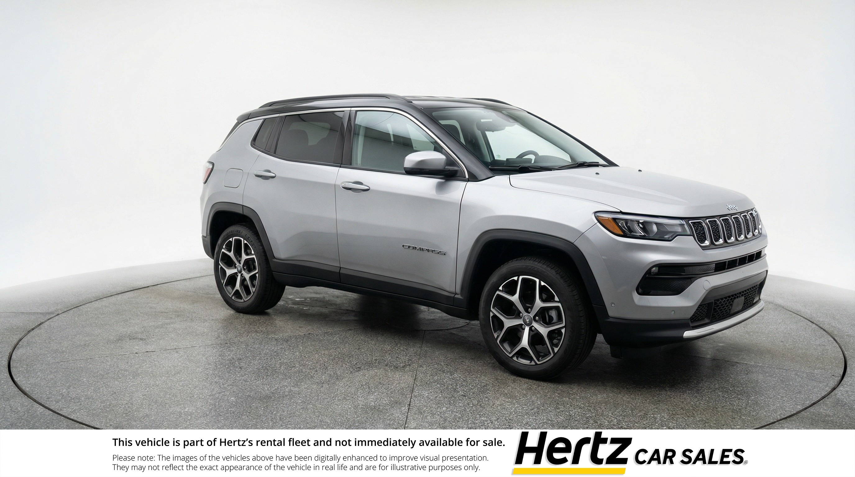 Silver 2025 Jeep Compass Limited 4WD SUV / Crossover Four-Wheel Drive 8-Speed Automatic