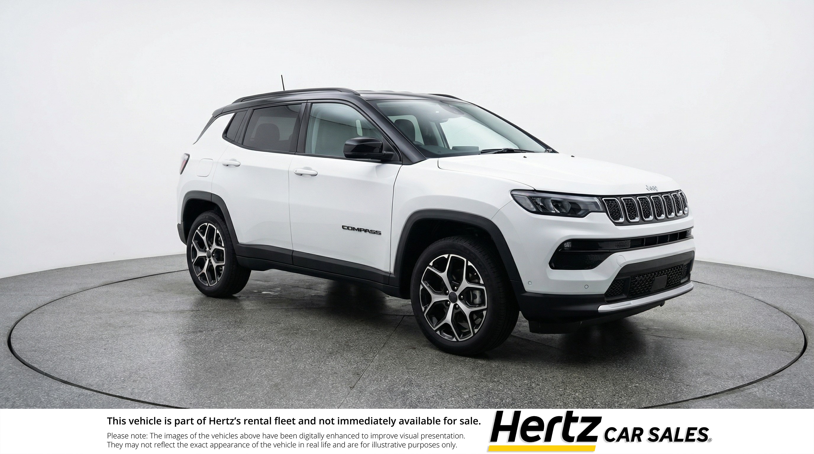 White 2025 Jeep Compass Limited 4WD SUV / Crossover Four-Wheel Drive 8-Speed Automatic