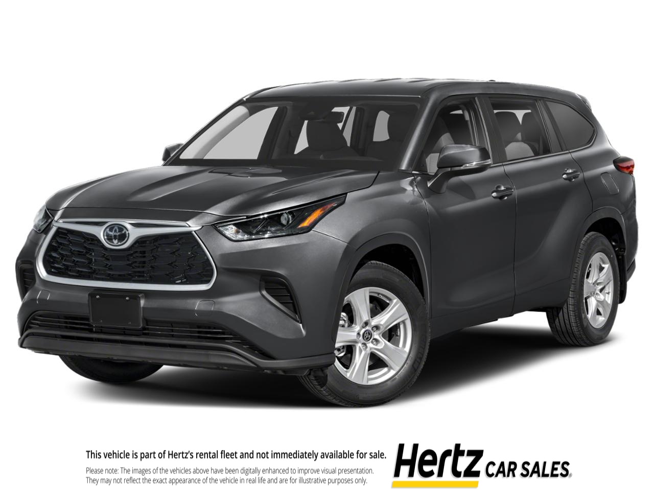 Gray 2025 Toyota Highlander LE FWD SUV / Crossover Front-Wheel Drive 8-Speed Automatic