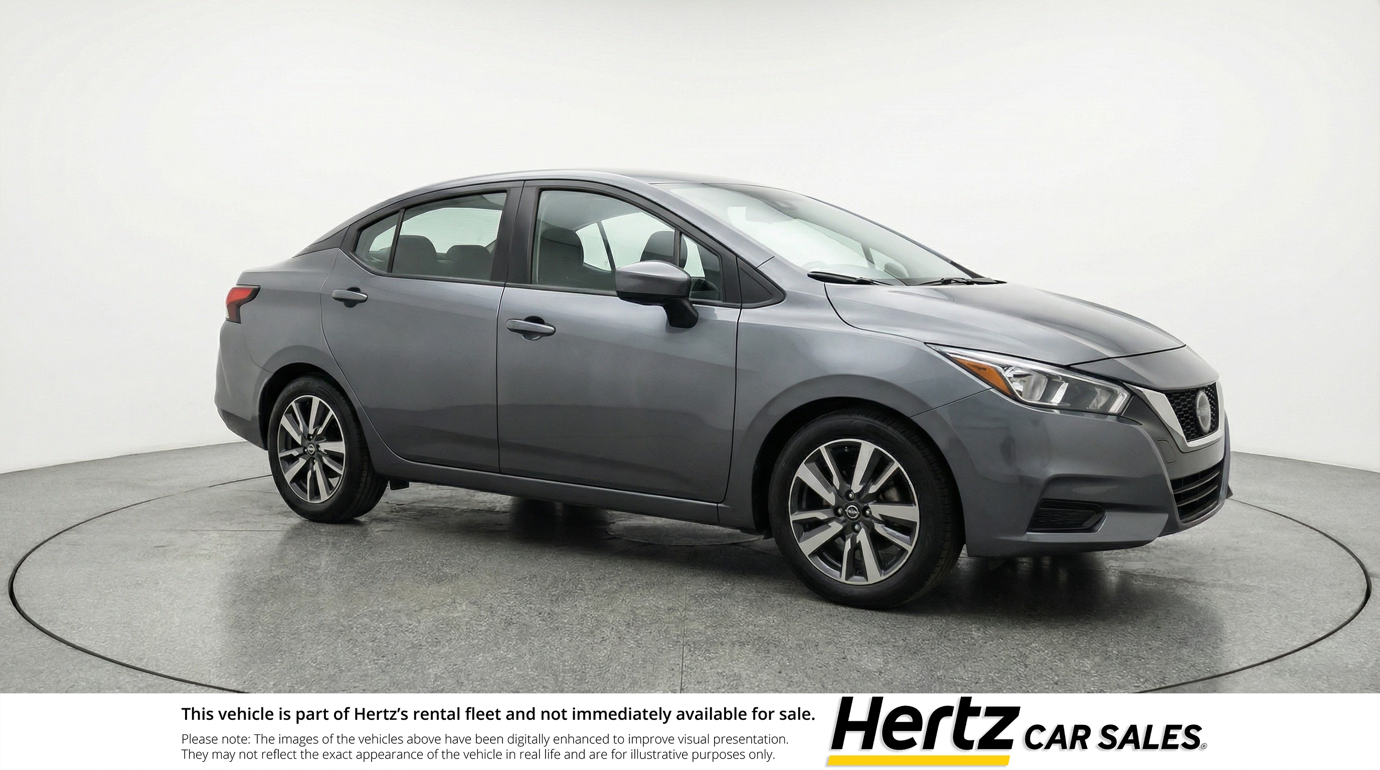 Gray 2025 Nissan Versa SV FWD Sedan Front-Wheel Drive Automatic