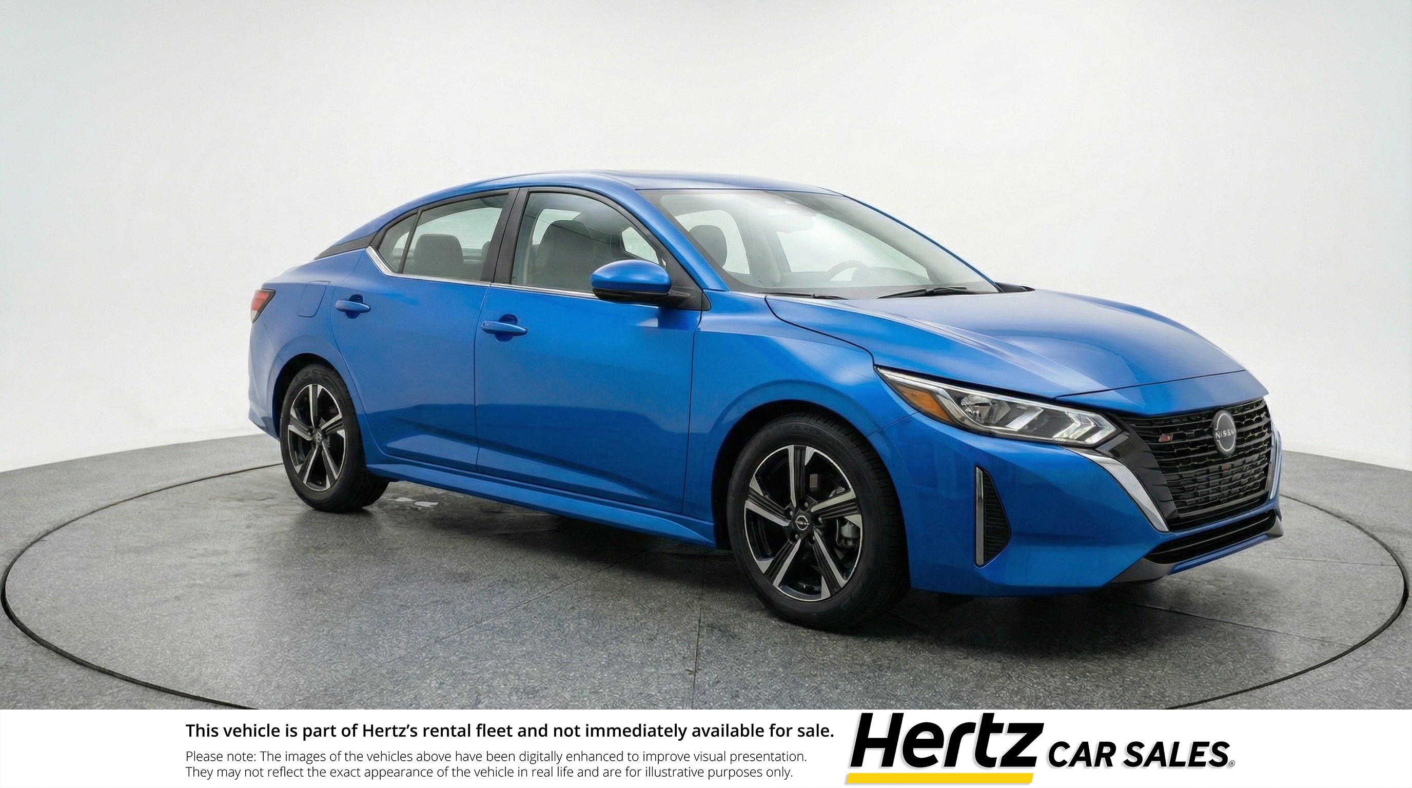 Blue 2025 Nissan Sentra SV FWD Sedan Front-Wheel Drive Automatic