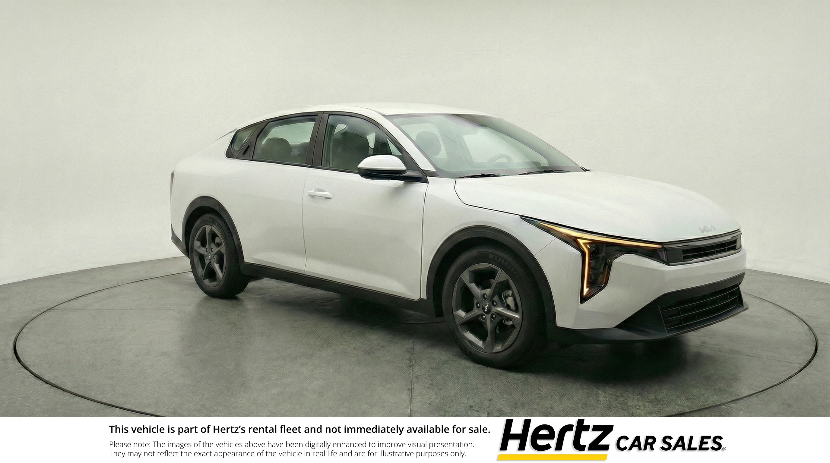 White 2025 Kia K4 LXS FWD Sedan Front-Wheel Drive Automatic