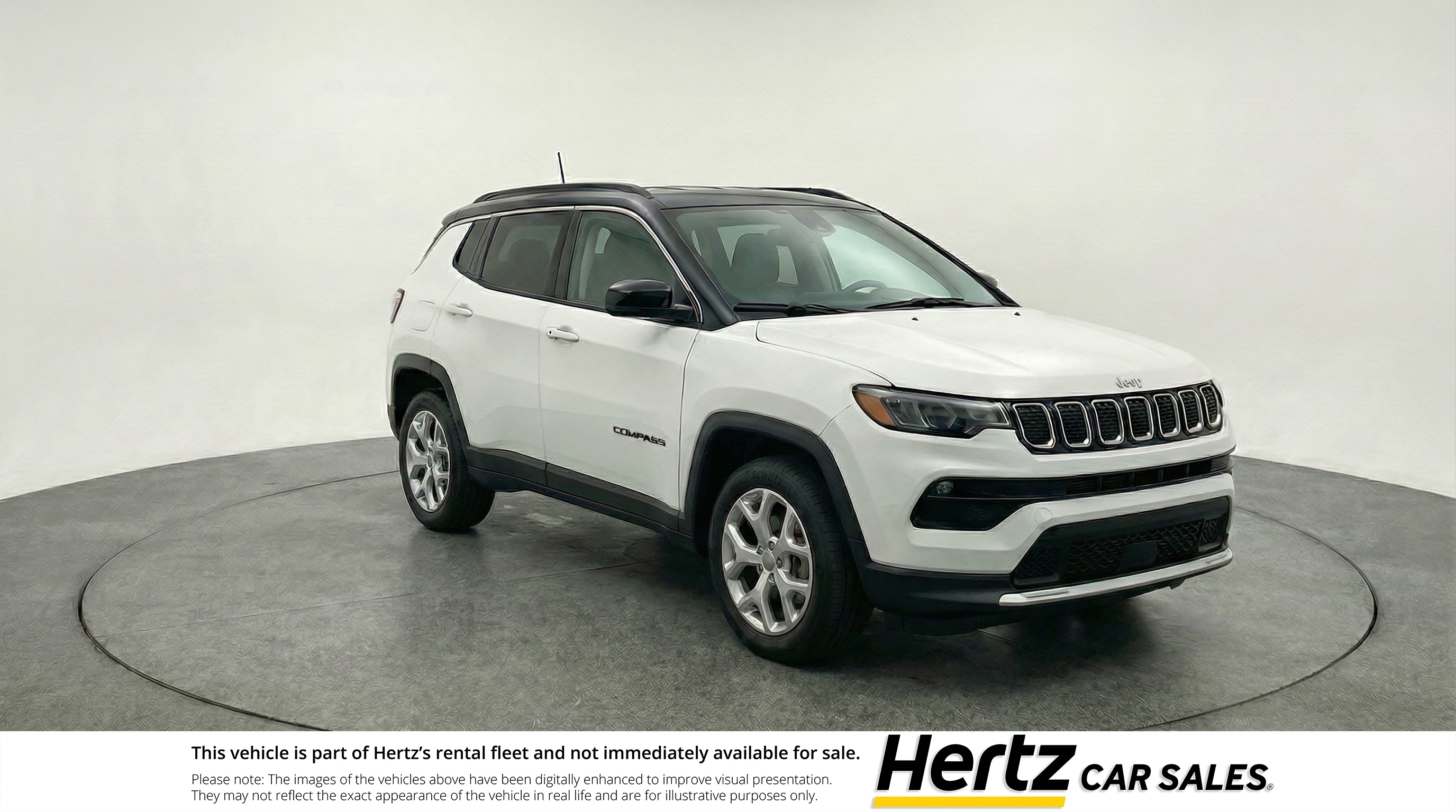 White 2025 Jeep Compass Latitude 4WD SUV / Crossover Four-Wheel Drive 8-Speed Automatic