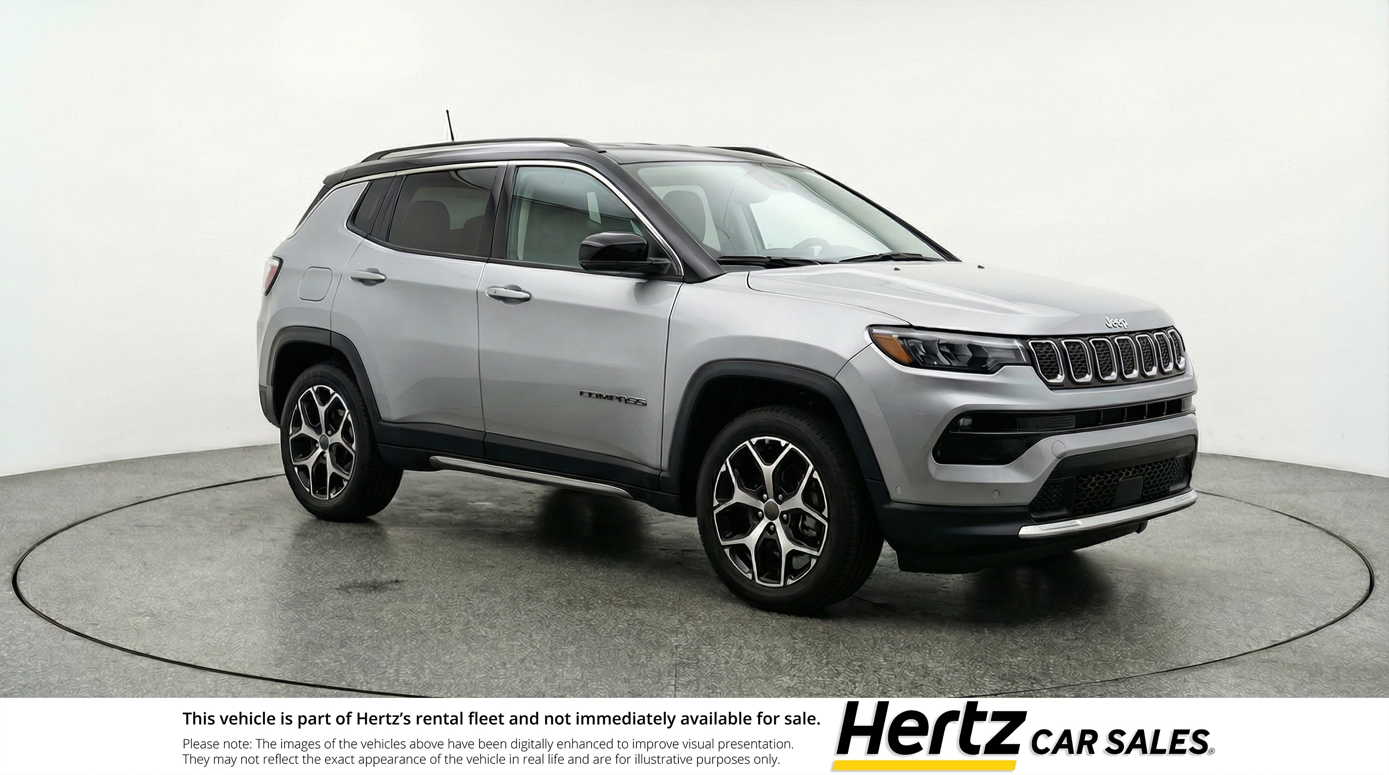 Silver 2025 Jeep Compass Limited 4WD SUV / Crossover Four-Wheel Drive 8-Speed Automatic