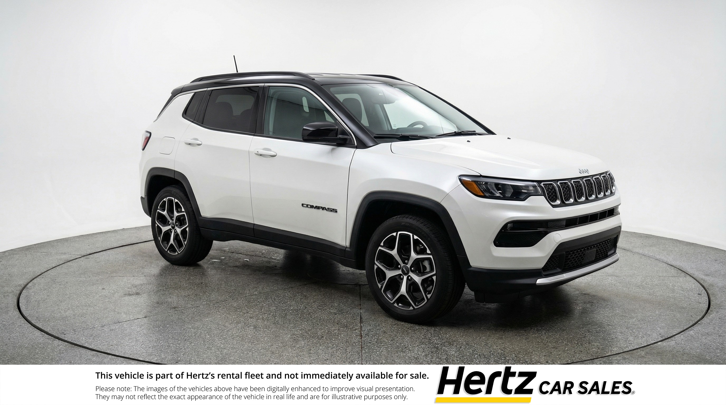 White 2025 Jeep Compass Limited 4WD SUV / Crossover Four-Wheel Drive 8-Speed Automatic