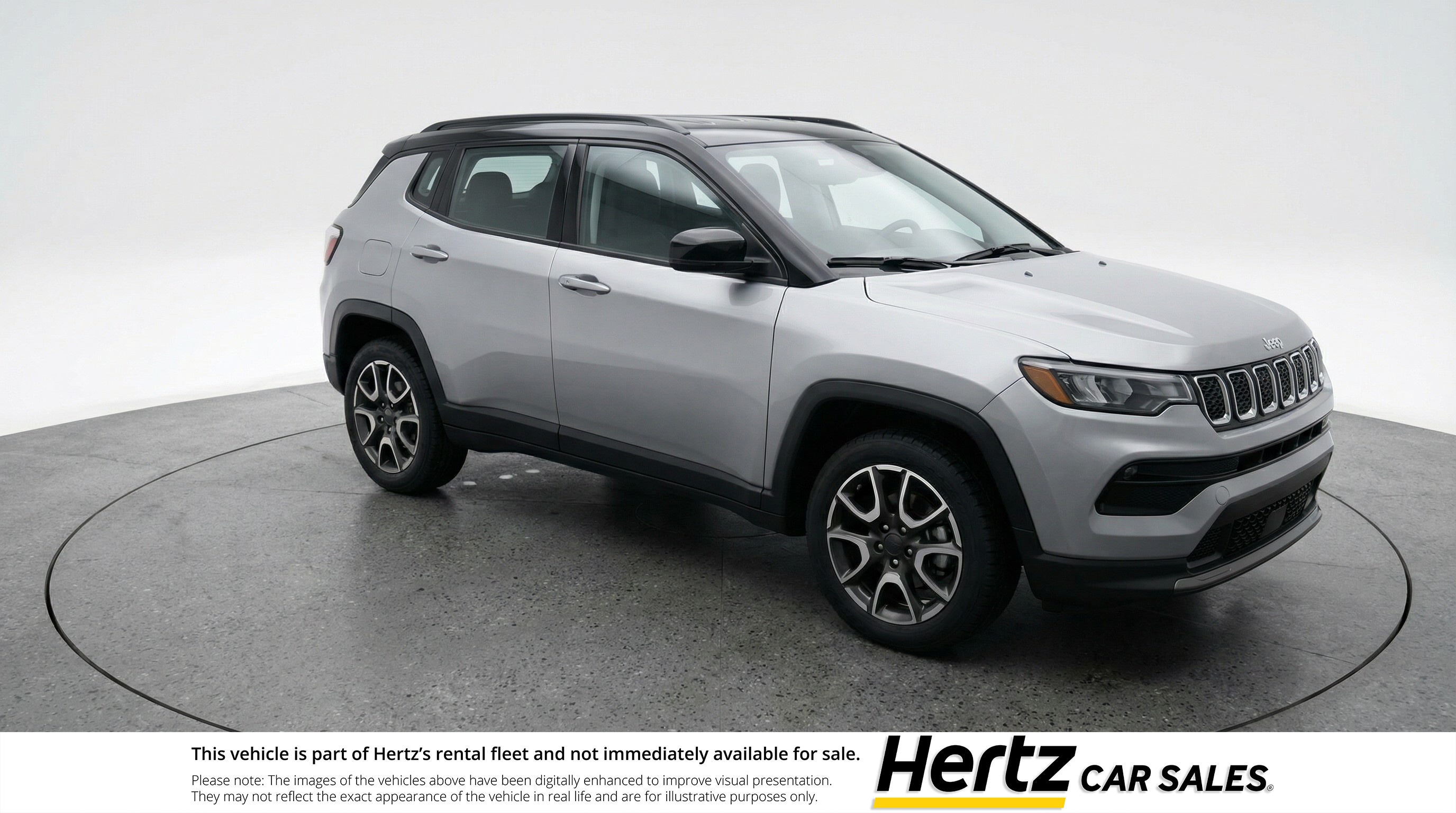 Silver 2025 Jeep Compass Trailhawk 4WD SUV / Crossover Four-Wheel Drive 8-Speed Automatic