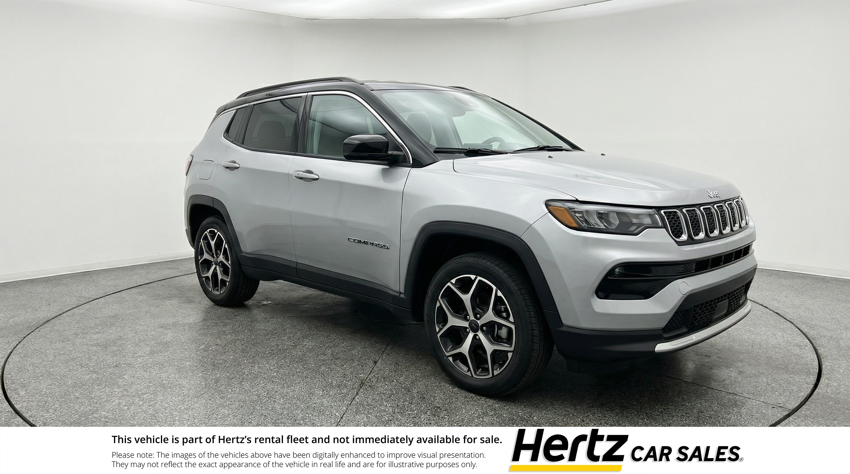 Silver 2025 Jeep Compass Limited 4WD SUV / Crossover Four-Wheel Drive 8-Speed Automatic