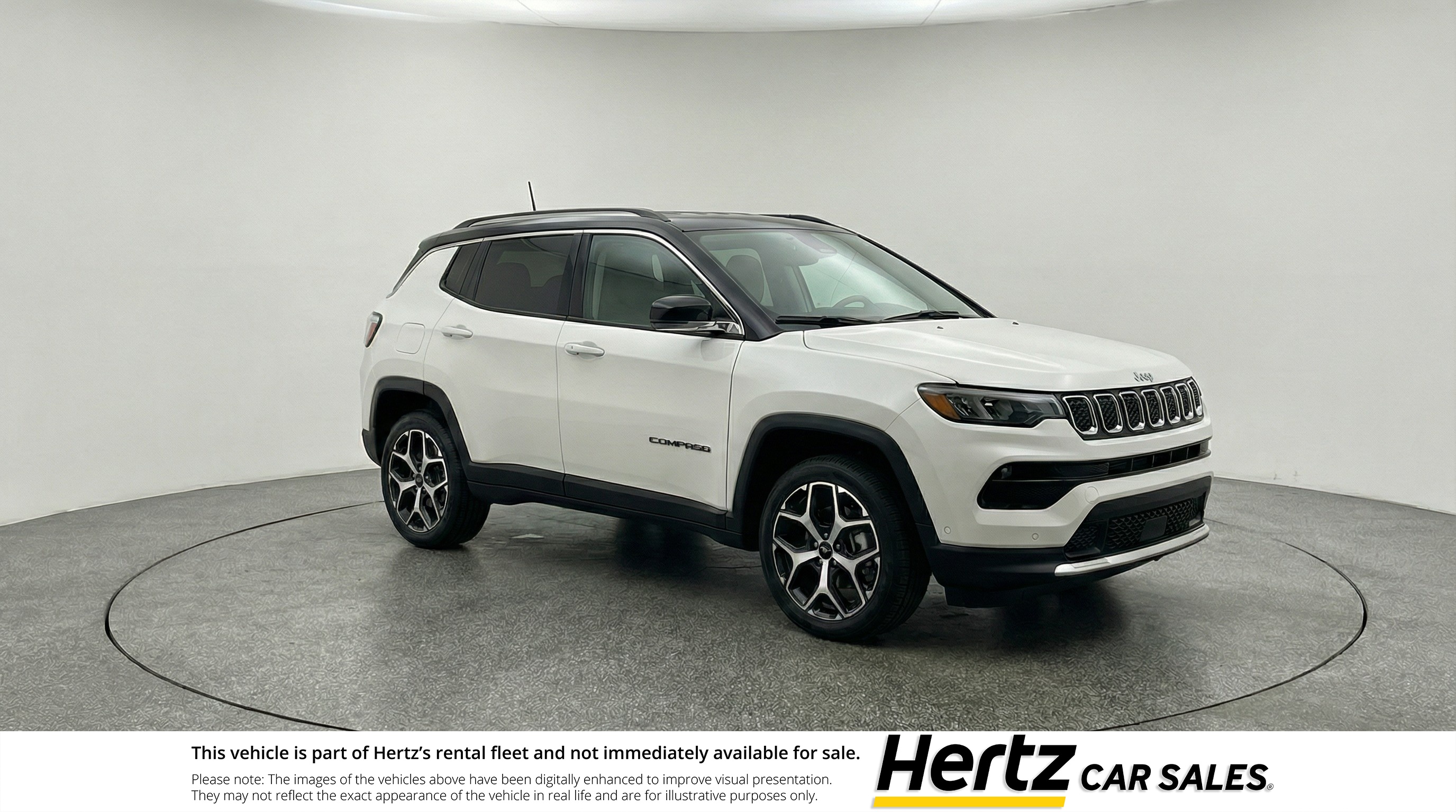 White 2025 Jeep Compass Limited 4WD SUV / Crossover Four-Wheel Drive 8-Speed Automatic