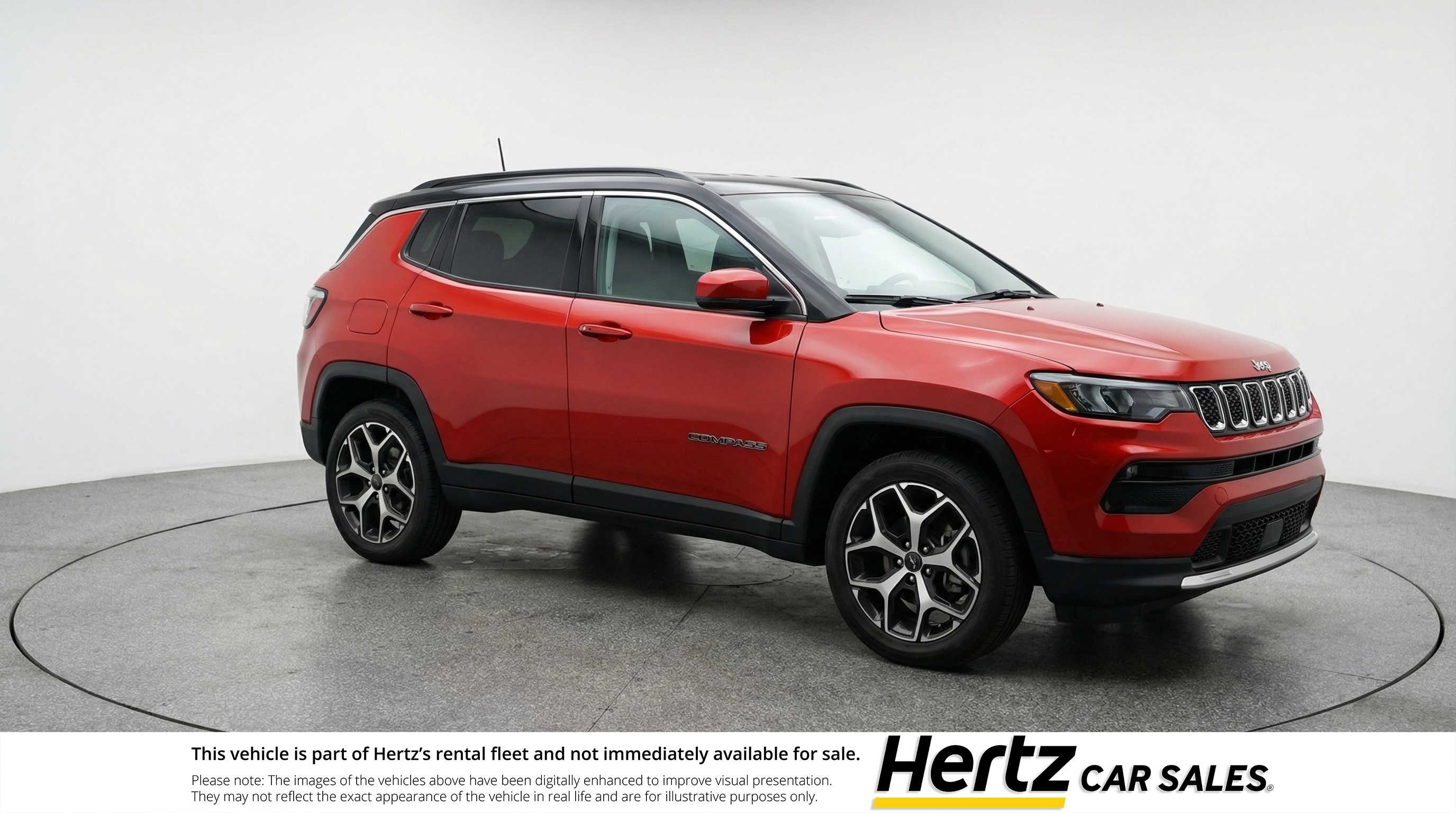 Red 2025 Jeep Compass Limited 4WD SUV / Crossover Four-Wheel Drive 8-Speed Automatic