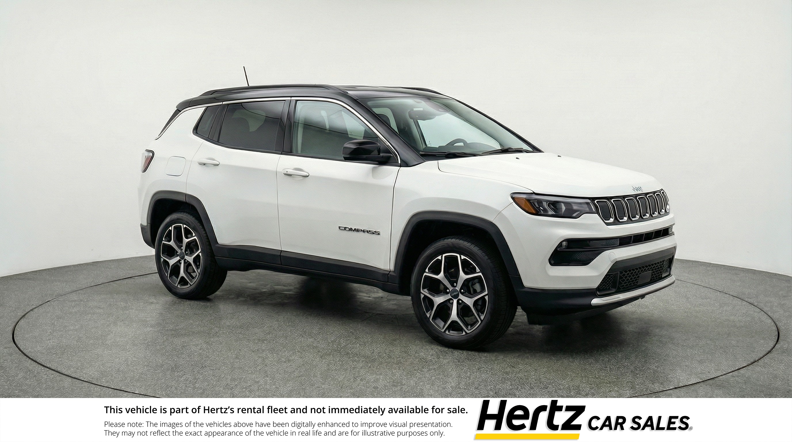 White 2025 Jeep Compass Limited 4WD SUV / Crossover Four-Wheel Drive 8-Speed Automatic